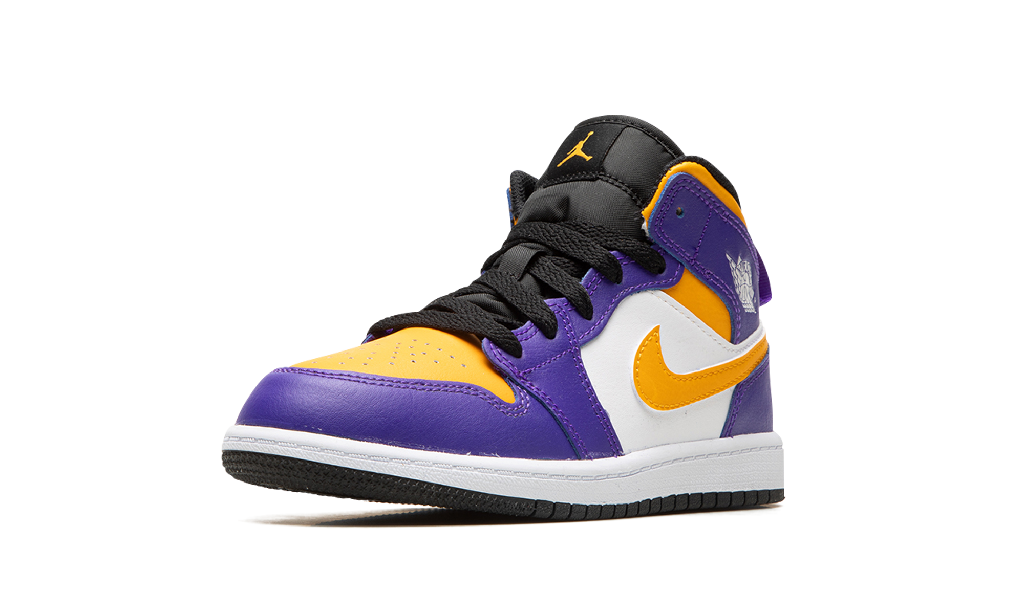 jordan 1 mid lakers ps+DQ8424-517+left diagnol single view
