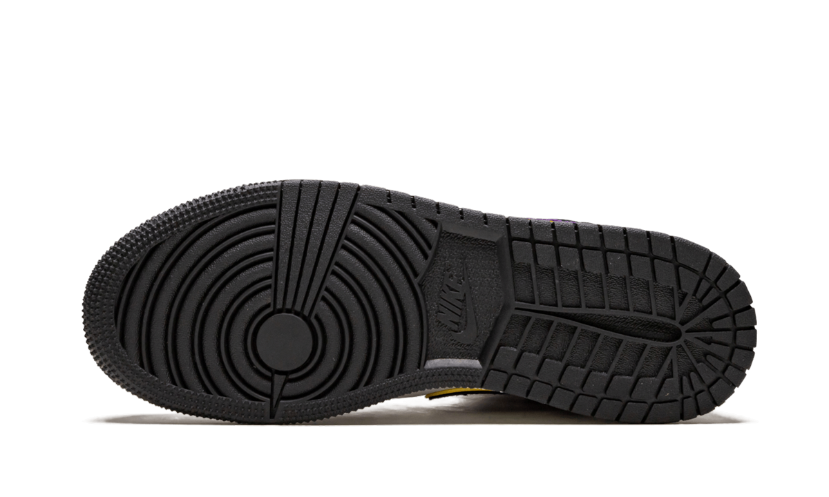 jordan 1 mid lakers top 3 gs+BQ6931-005+bottom view