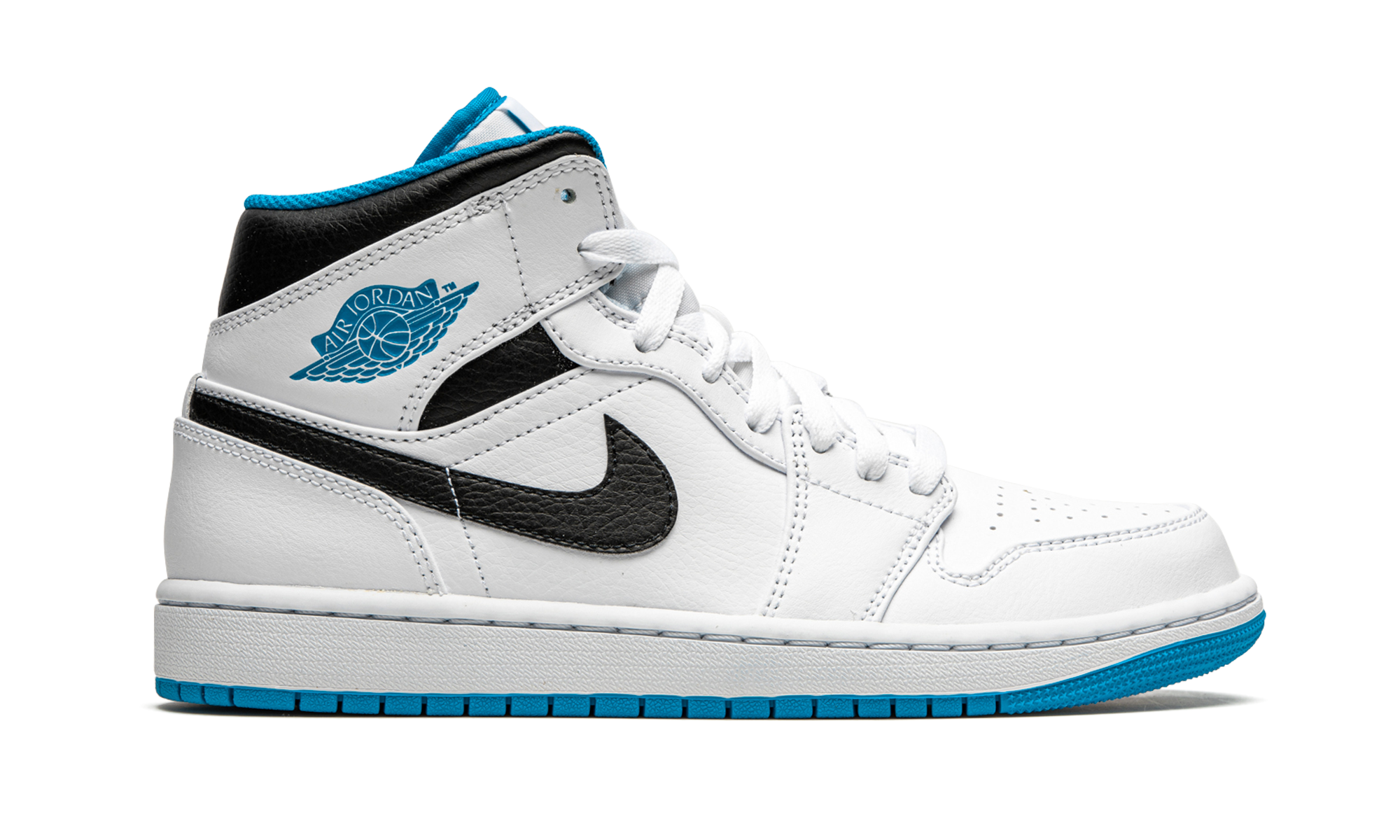jordan 1 mid laser blue+554724-141+right view