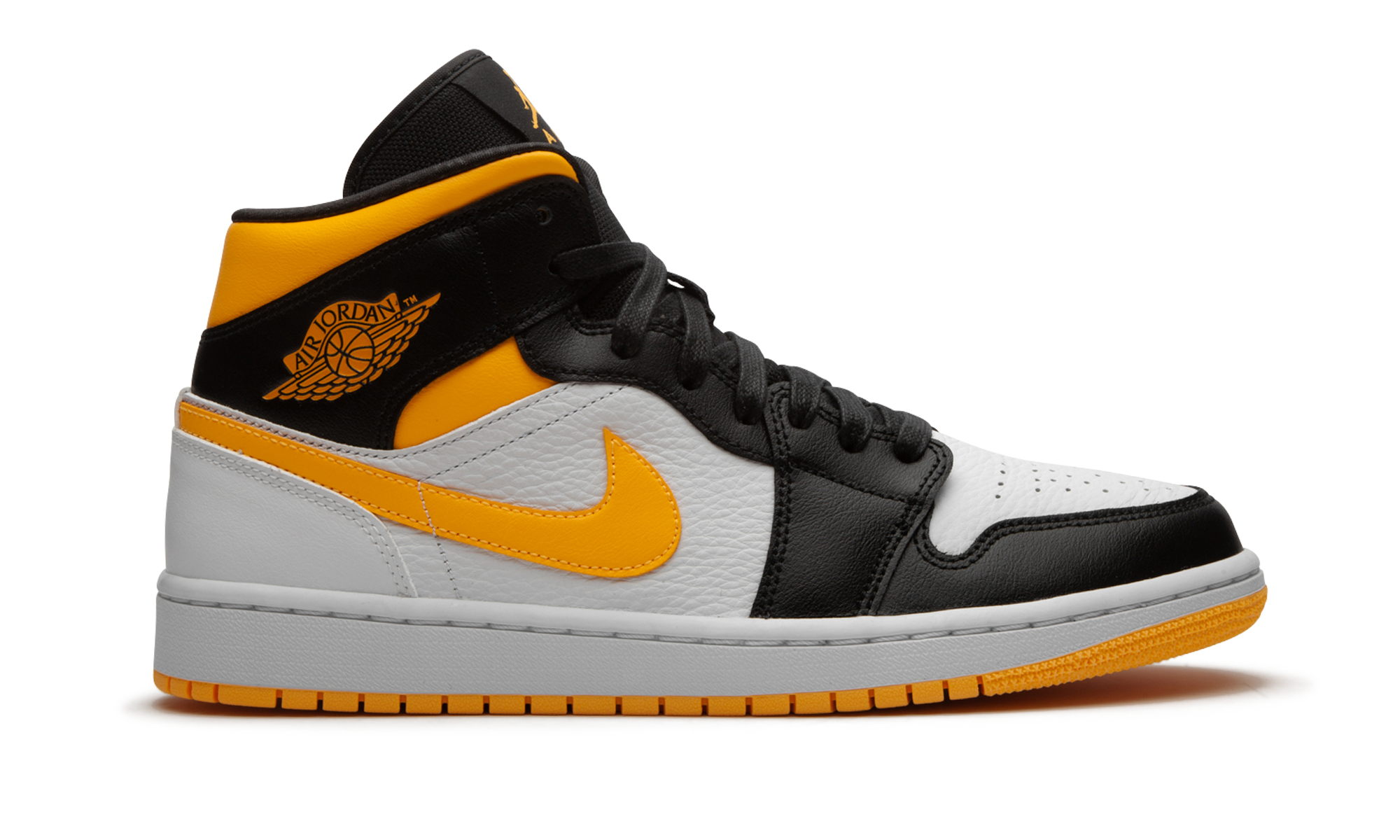 jordan 1 mid laser orange black women s+CV5276-107+right view