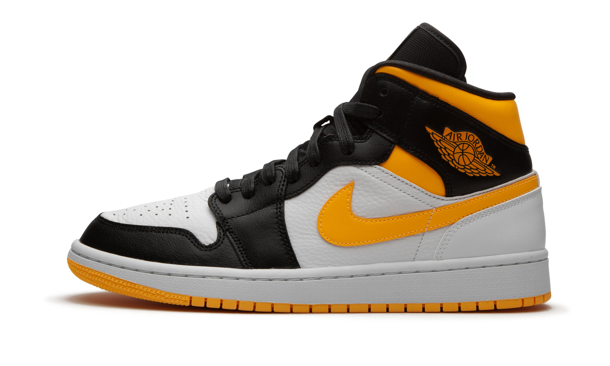 jordan 1 mid laser orange black women s+CV5276-107+diagnol right view 1