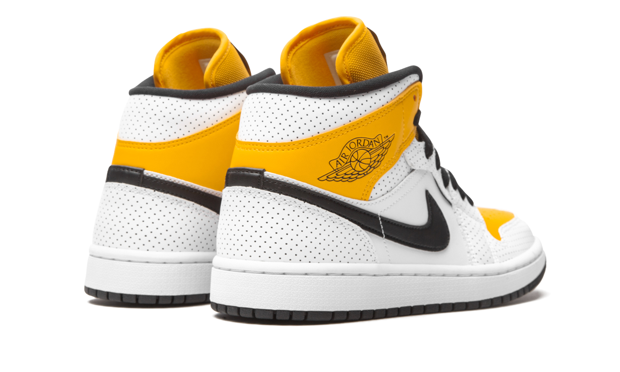 jordan 1 mid laser orange women s+BQ6472-107+diagnol right behind view