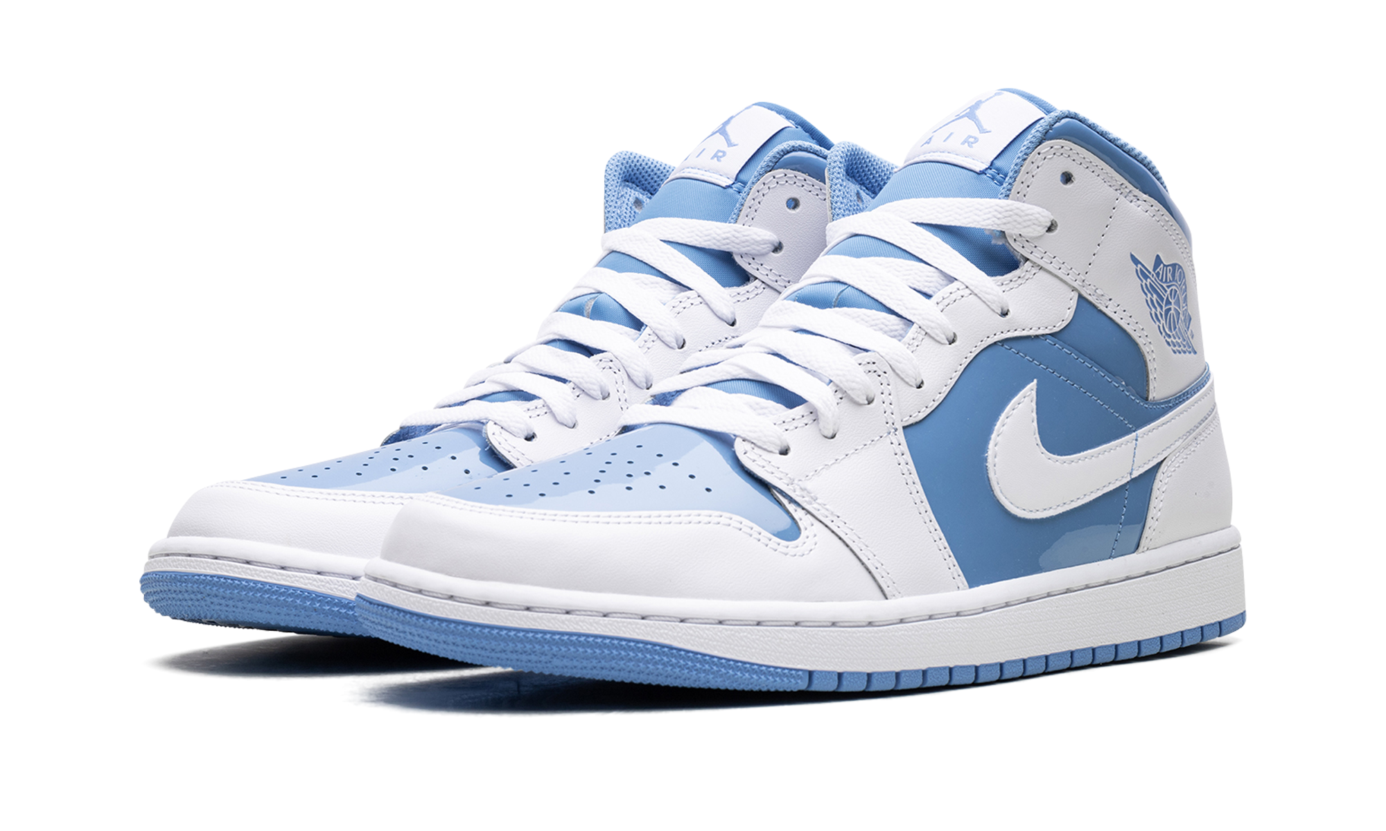 jordan 1 mid legend blue+FZ2142-114+diagnol left view