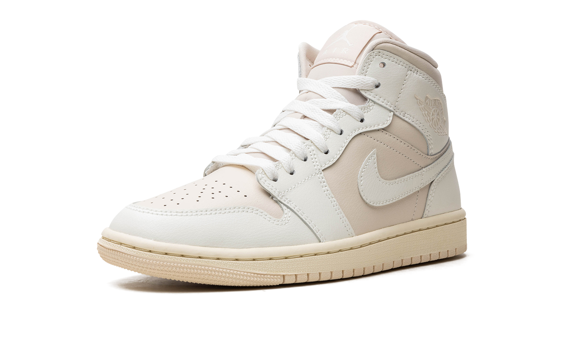 jordan 1 mid legend light brown women s+BQ6472-201+left diagnol single view
