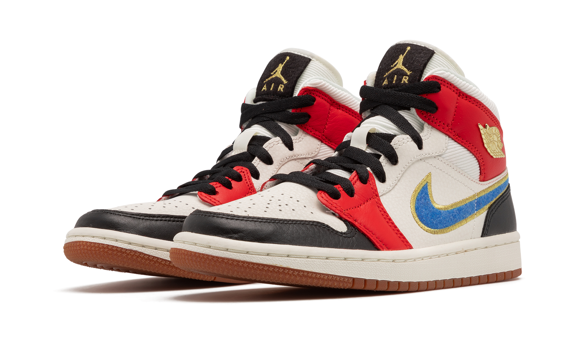 jordan 1 mid let her man women s+DC1426-100+diagnol left view