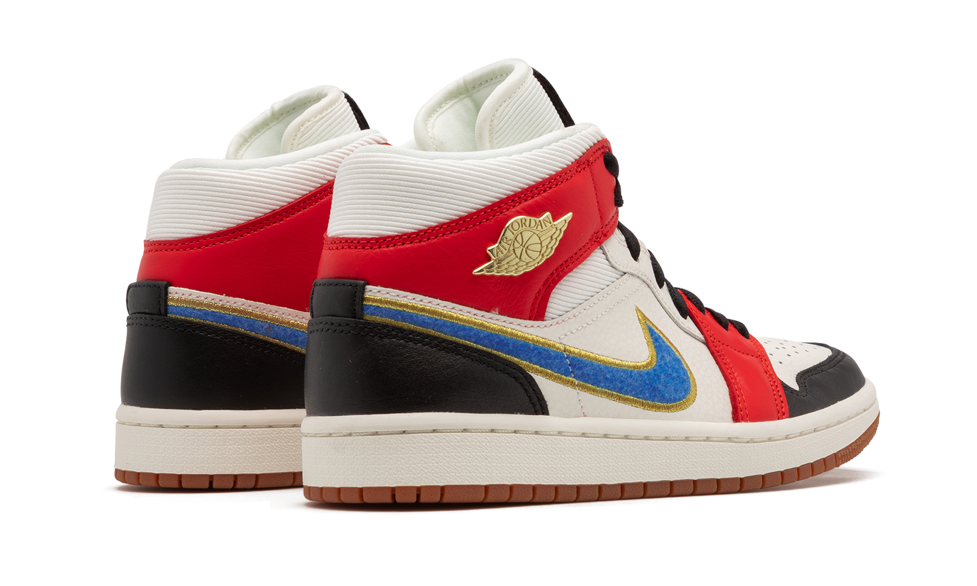 jordan 1 mid let her man women s+DC1426-100+diagnol right behind view