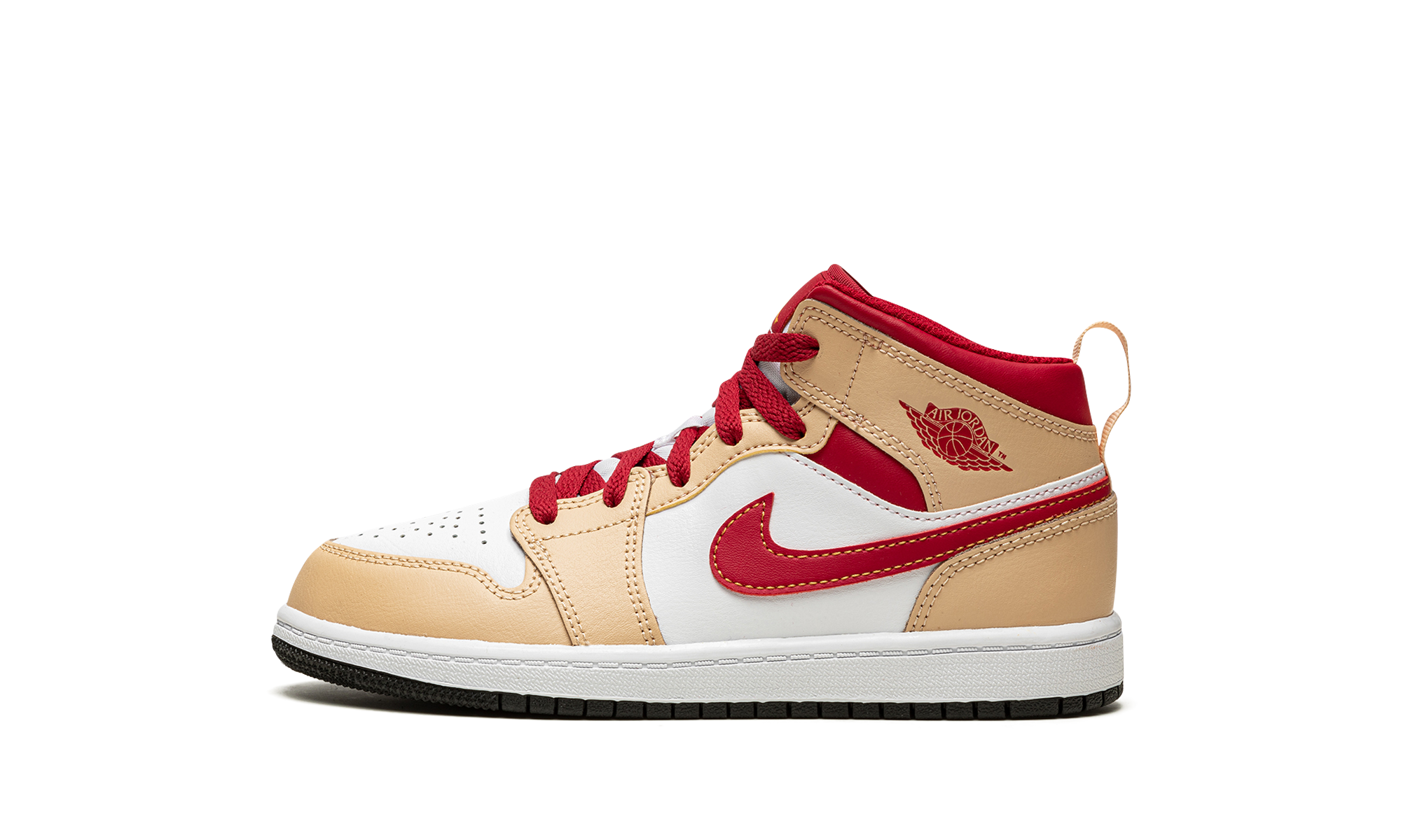 jordan 1 mid light curry cardinal ps+640734-201+diagnol right view 1