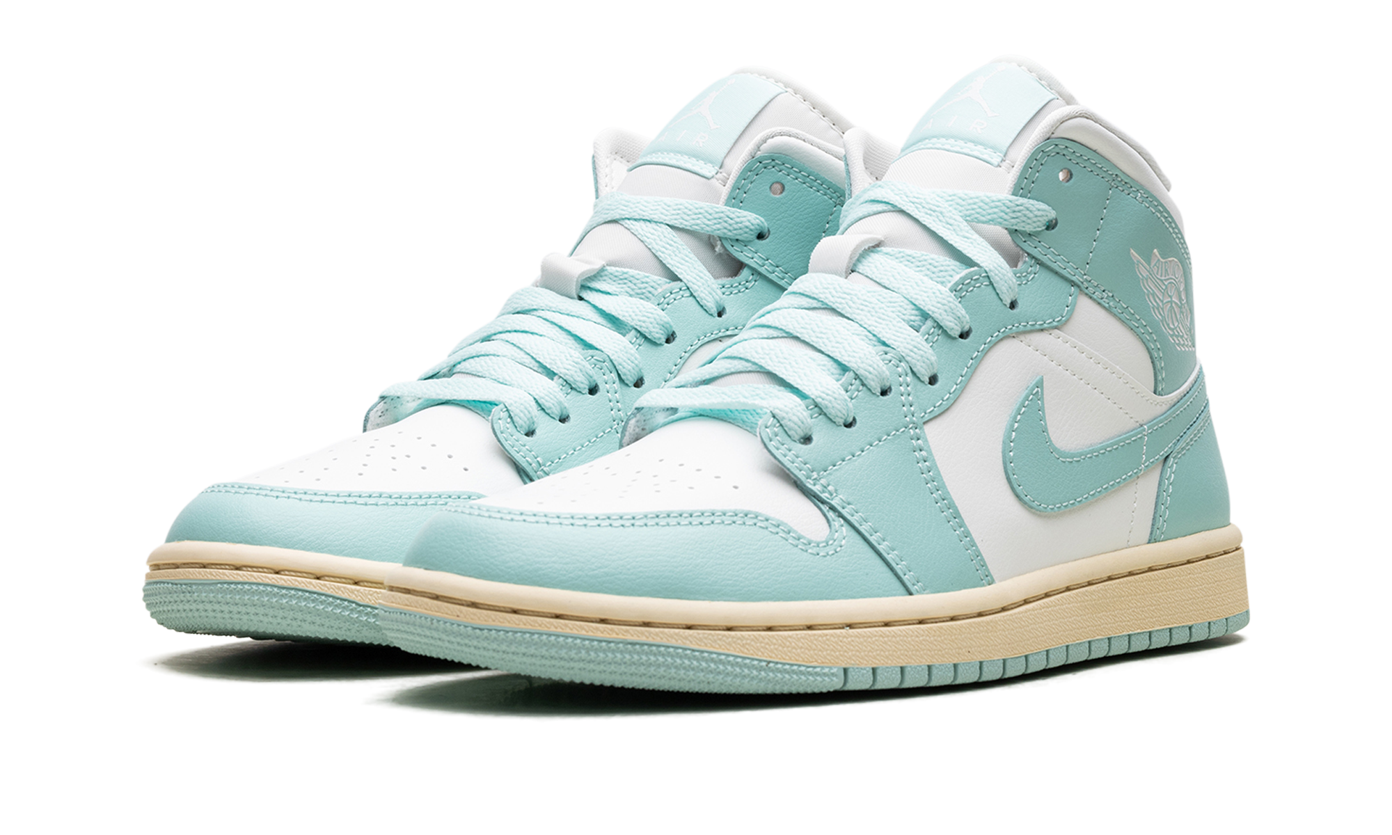jordan 1 mid light dew women s+BQ6472-132+diagnol left view