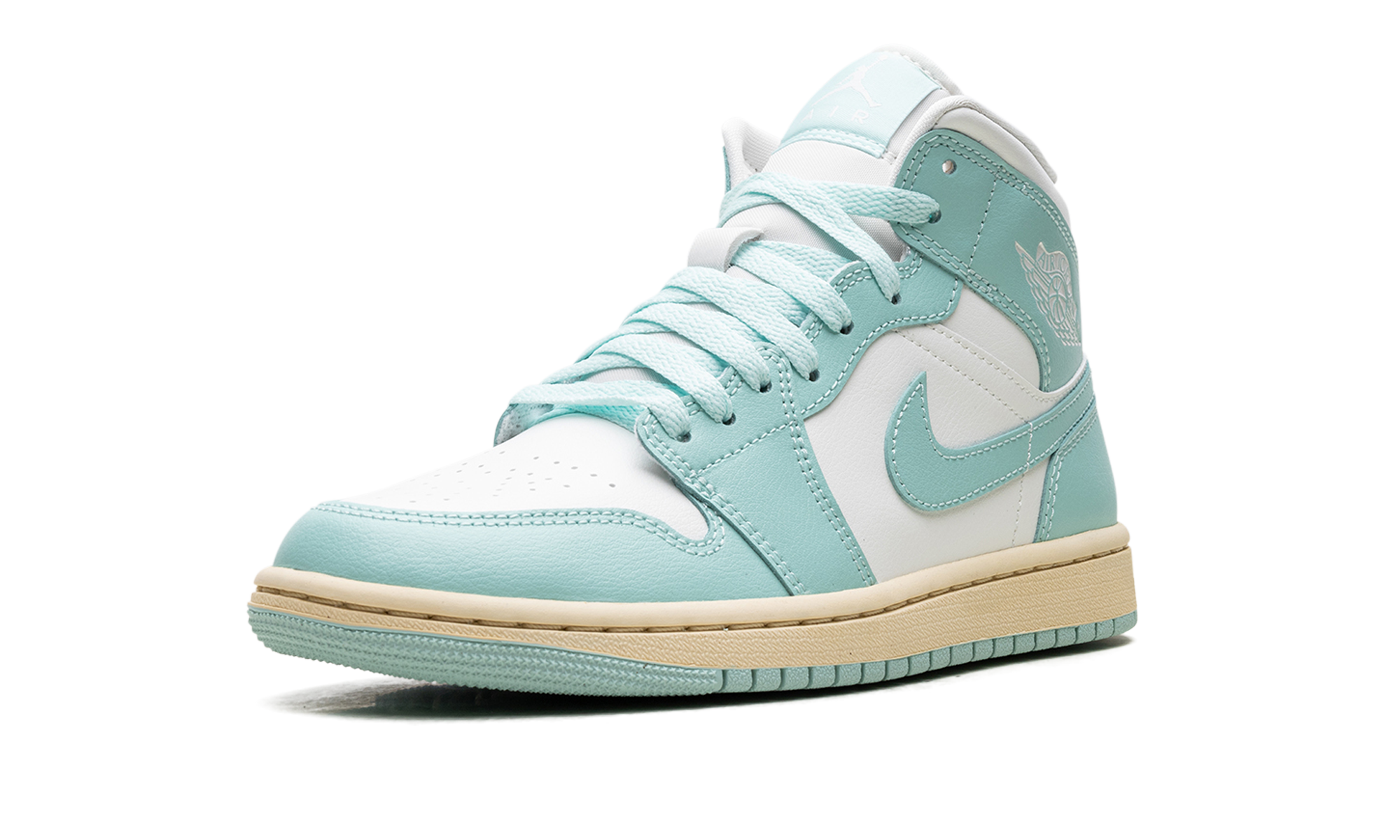 jordan 1 mid light dew women s+BQ6472-132+left diagnol single view