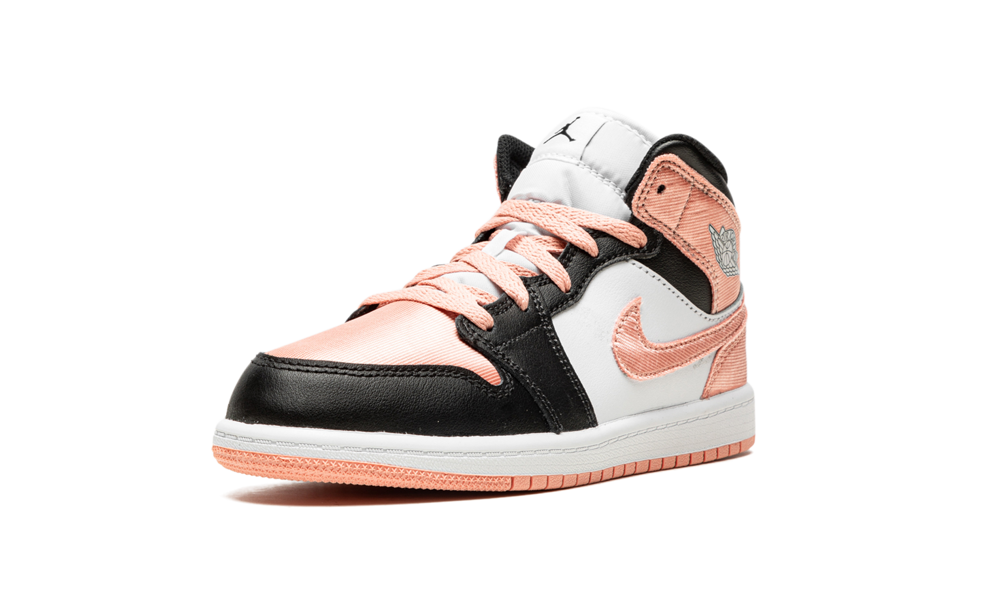 jordan 1 mid light madder root ps+DM9078-108+left diagnol single view