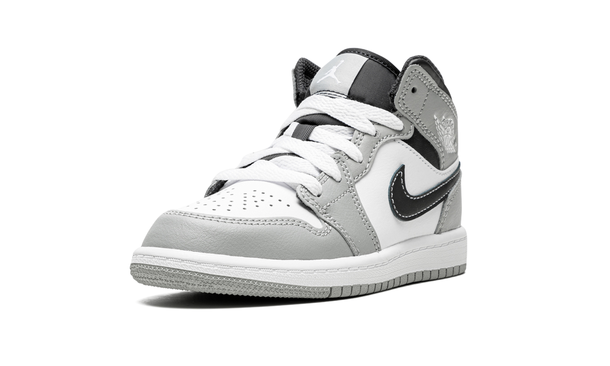 jordan 1 mid light smoke grey 2022 ps+640734-078+left diagnol single view