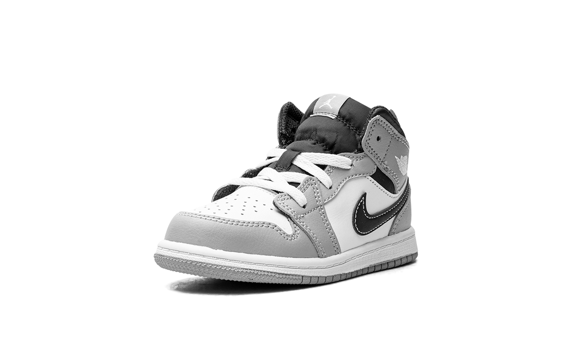 jordan 1 mid light smoke grey 2022 td+640735-078+left diagnol single view