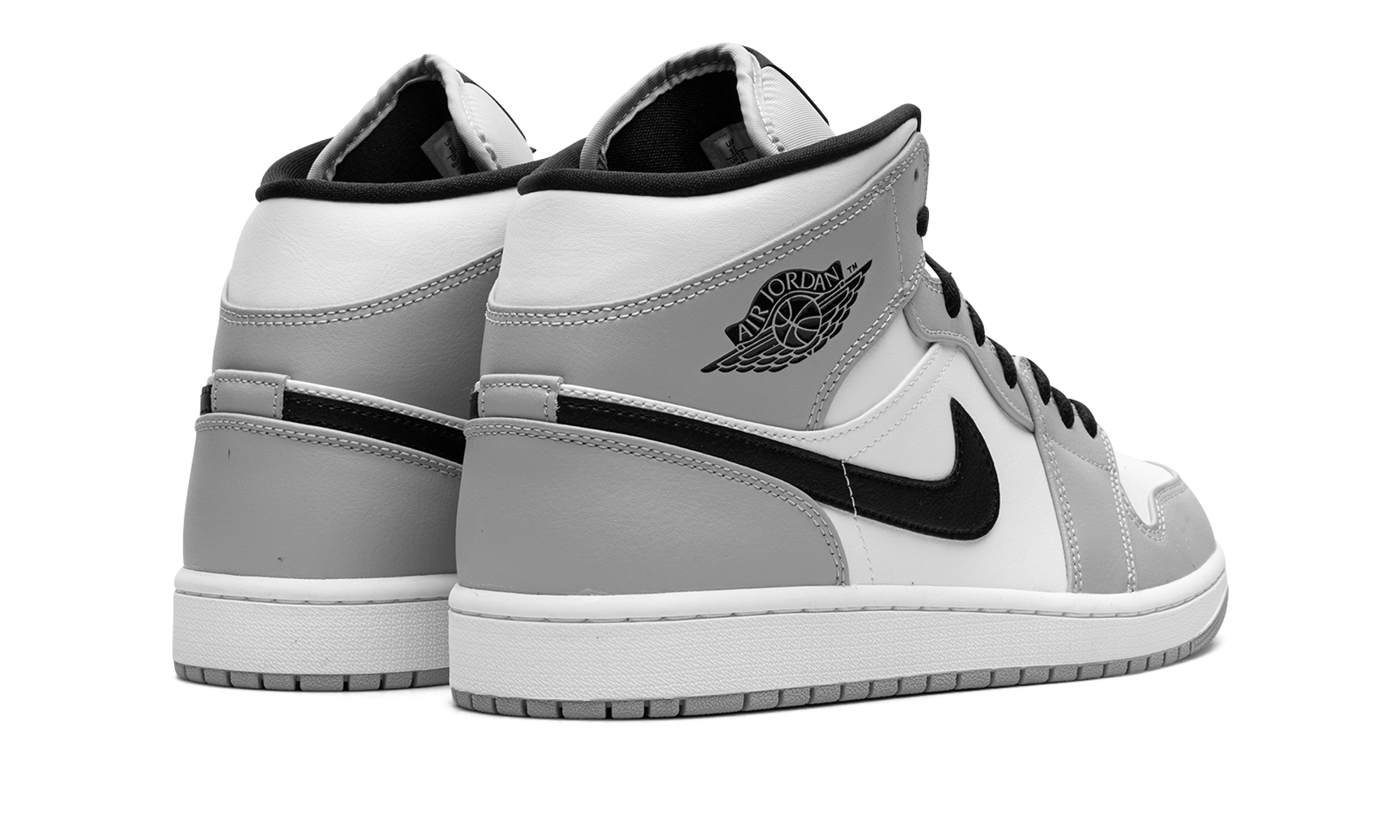 jordan 1 mid light smoke grey+554724-092+diagnol right behind view