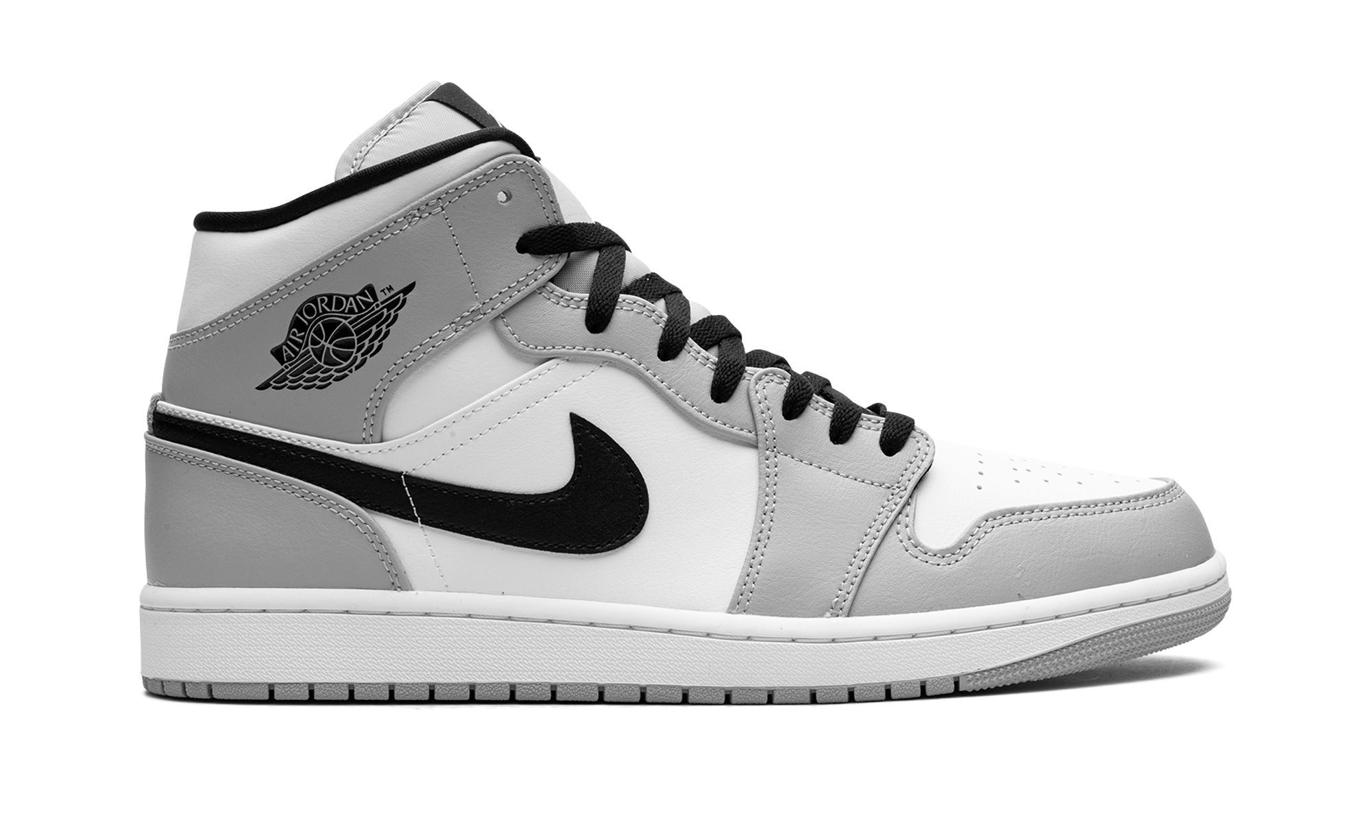jordan 1 mid light smoke grey+554724-092+diagnol right view