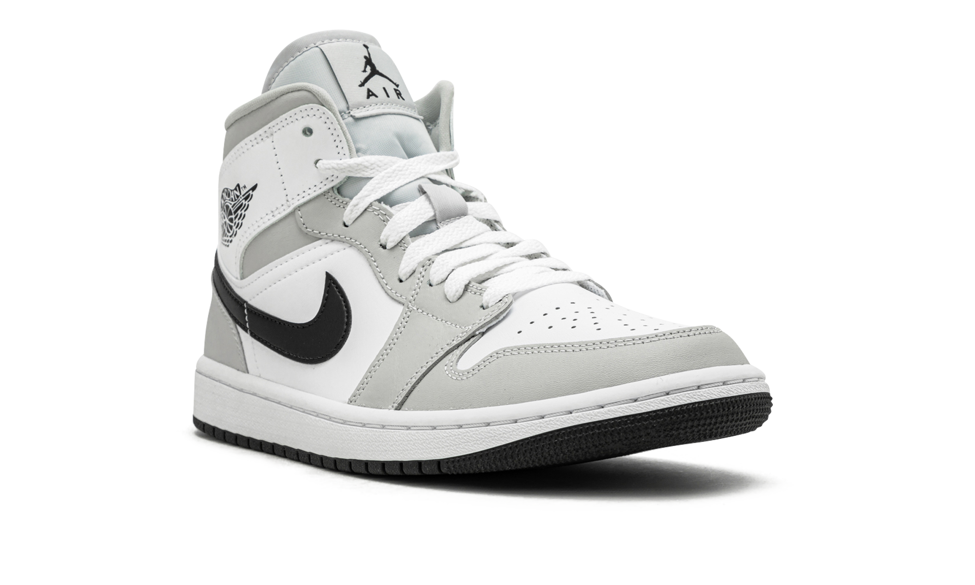 jordan 1 mid light smoke grey women s+BQ6472-015+diagnol right view