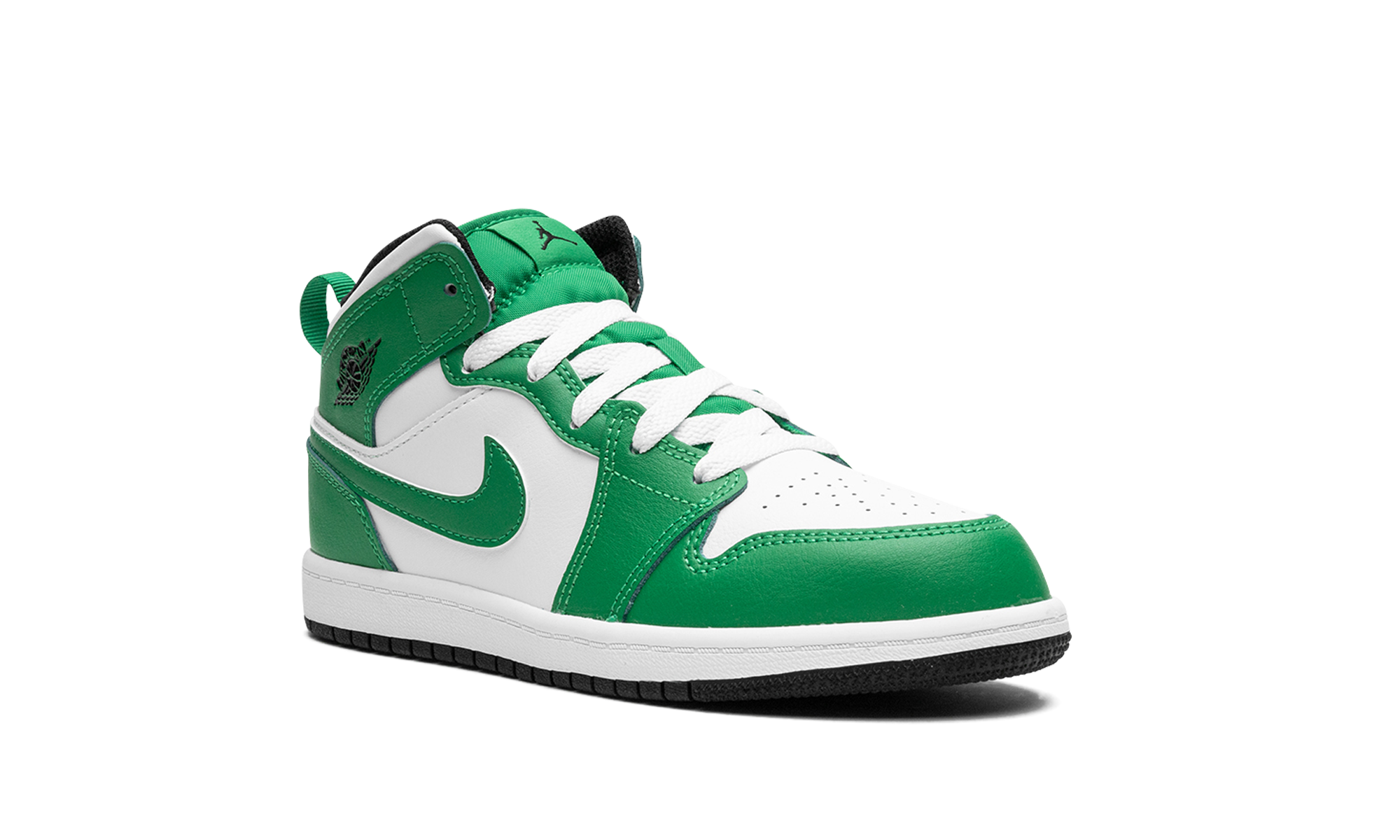 jordan 1 mid lucky green ps+DQ8424-301+diagnol right view
