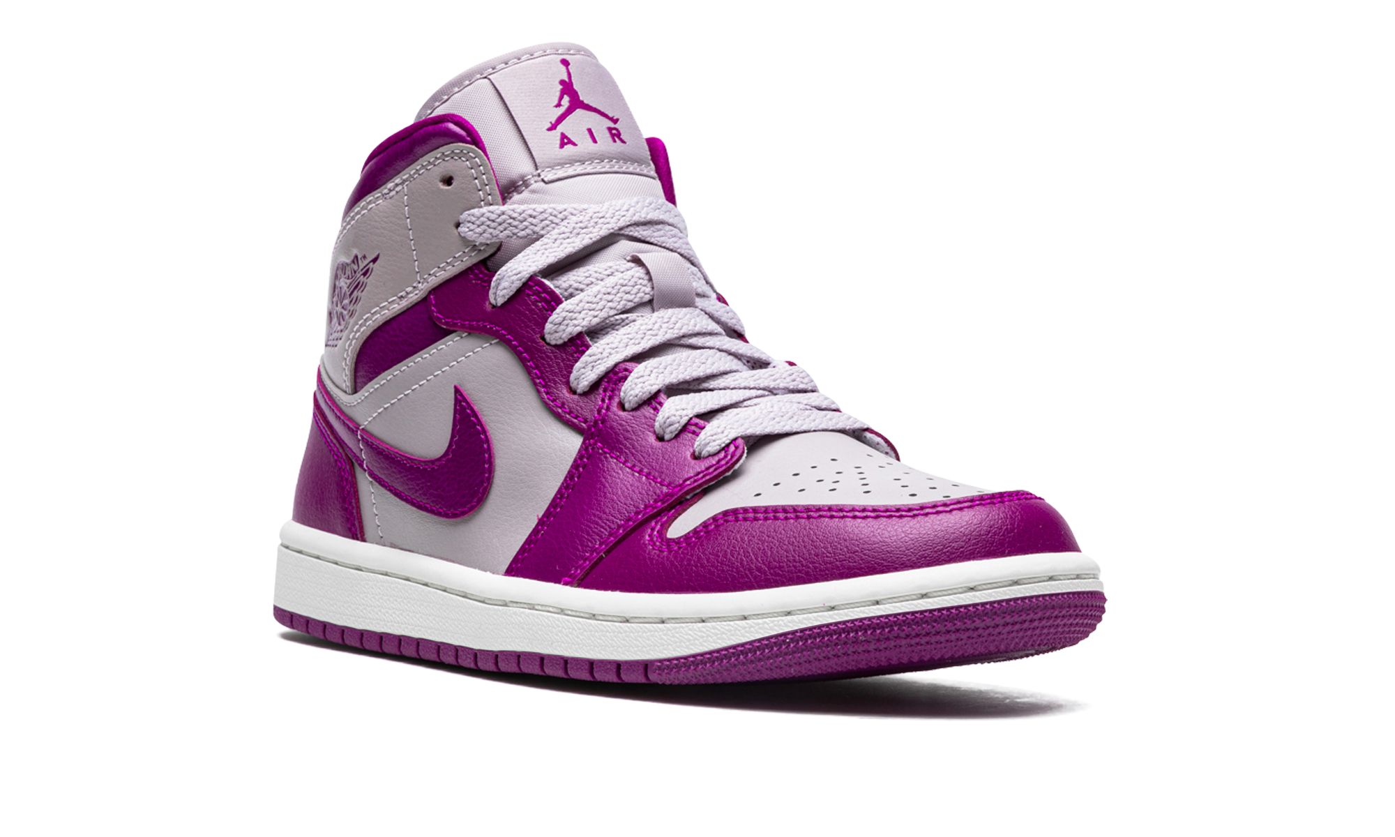 jordan 1 mid magenta 2022 women s+BQ6472-501+diagnol right view