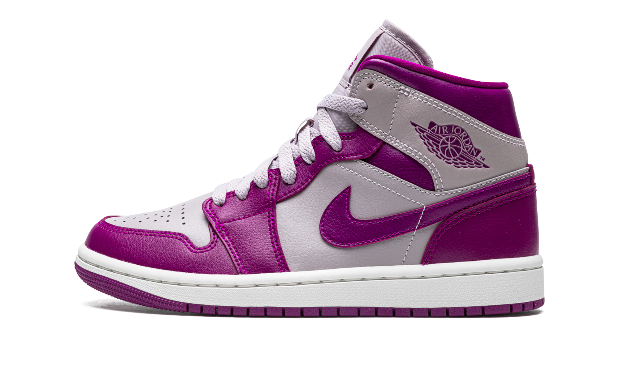 jordan 1 mid magenta 2022 women s+BQ6472-501+diagnol right view 1