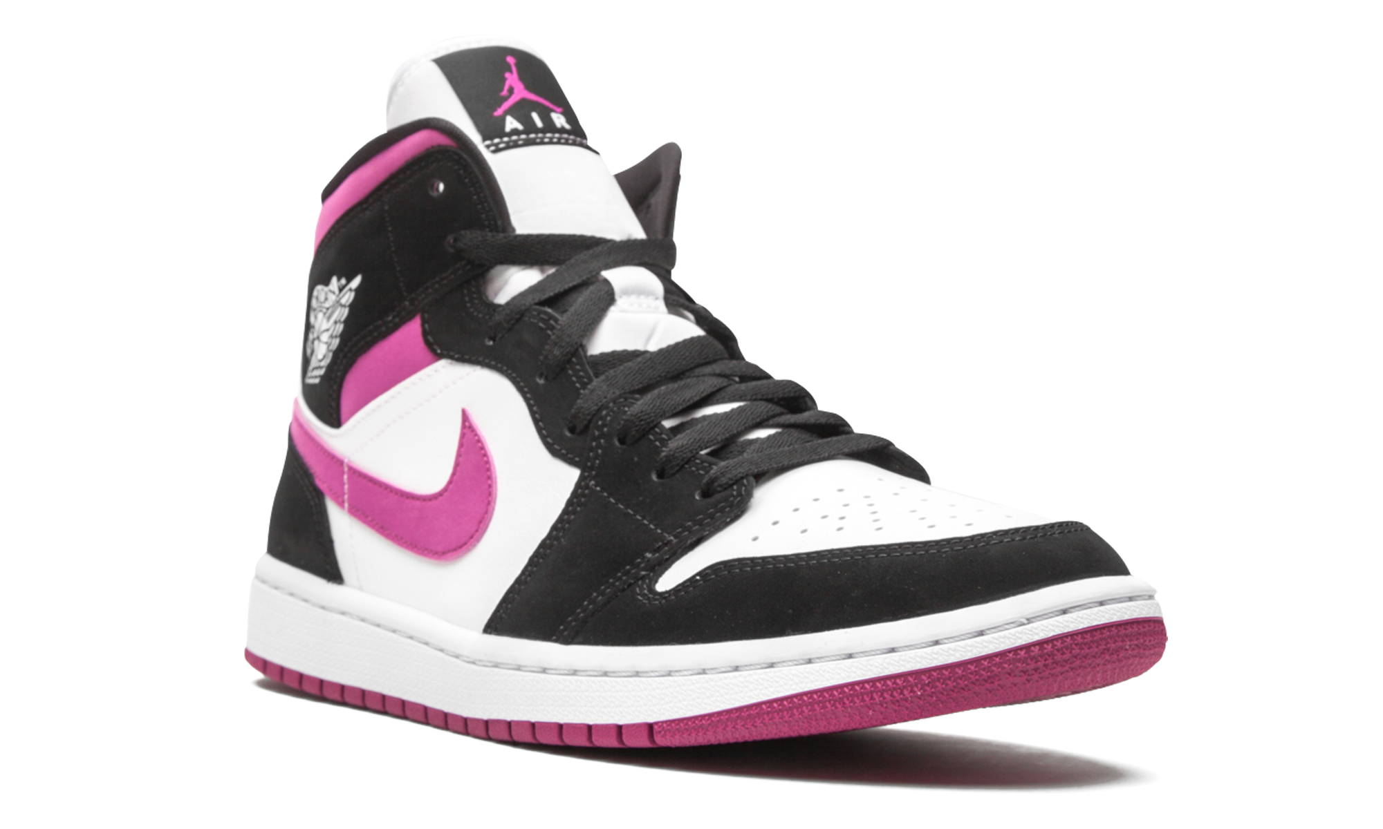 jordan 1 mid magenta women s+BQ6472-005+diagnol right view