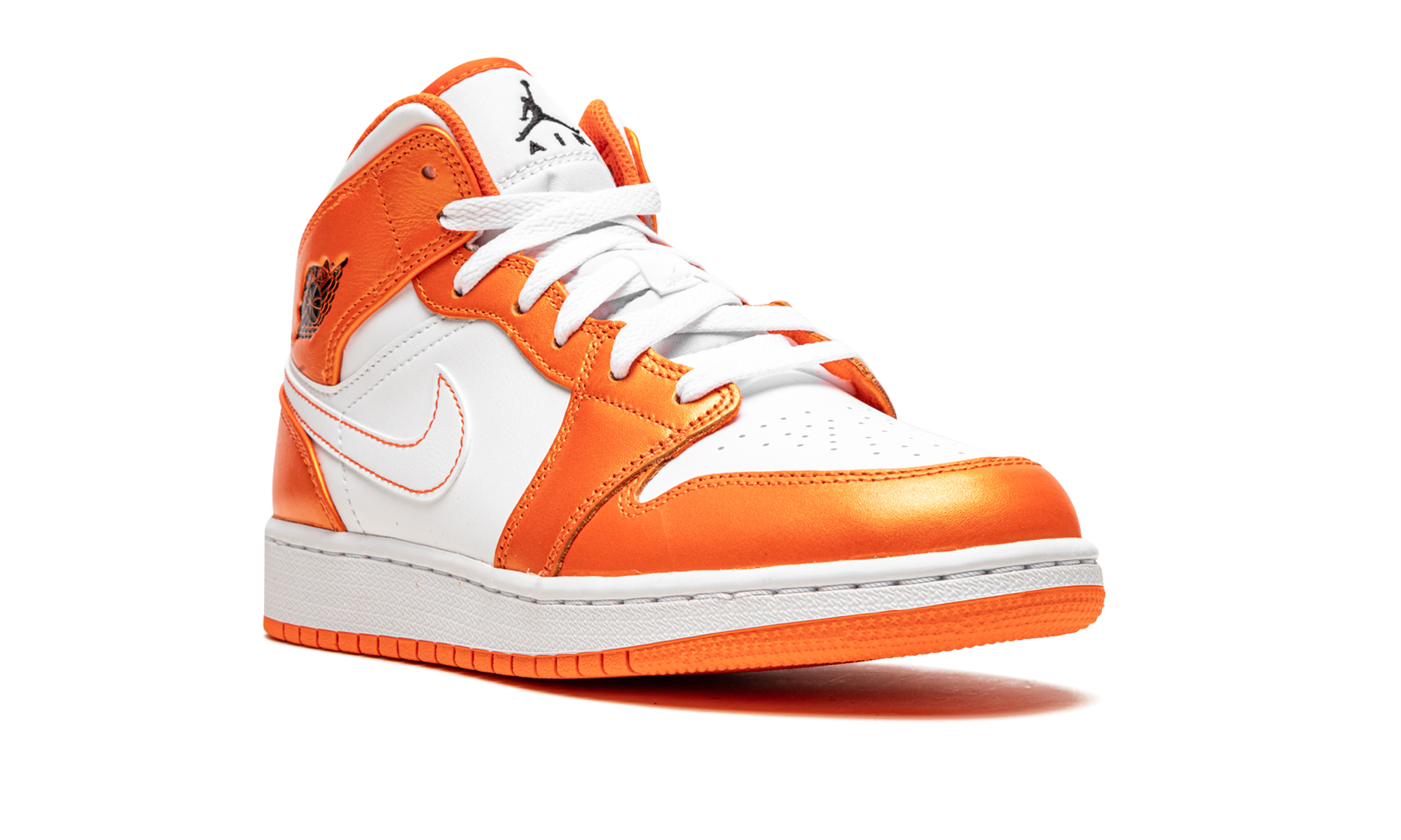 jordan 1 mid metallic orange gs+DM4228-800+diagnol right view