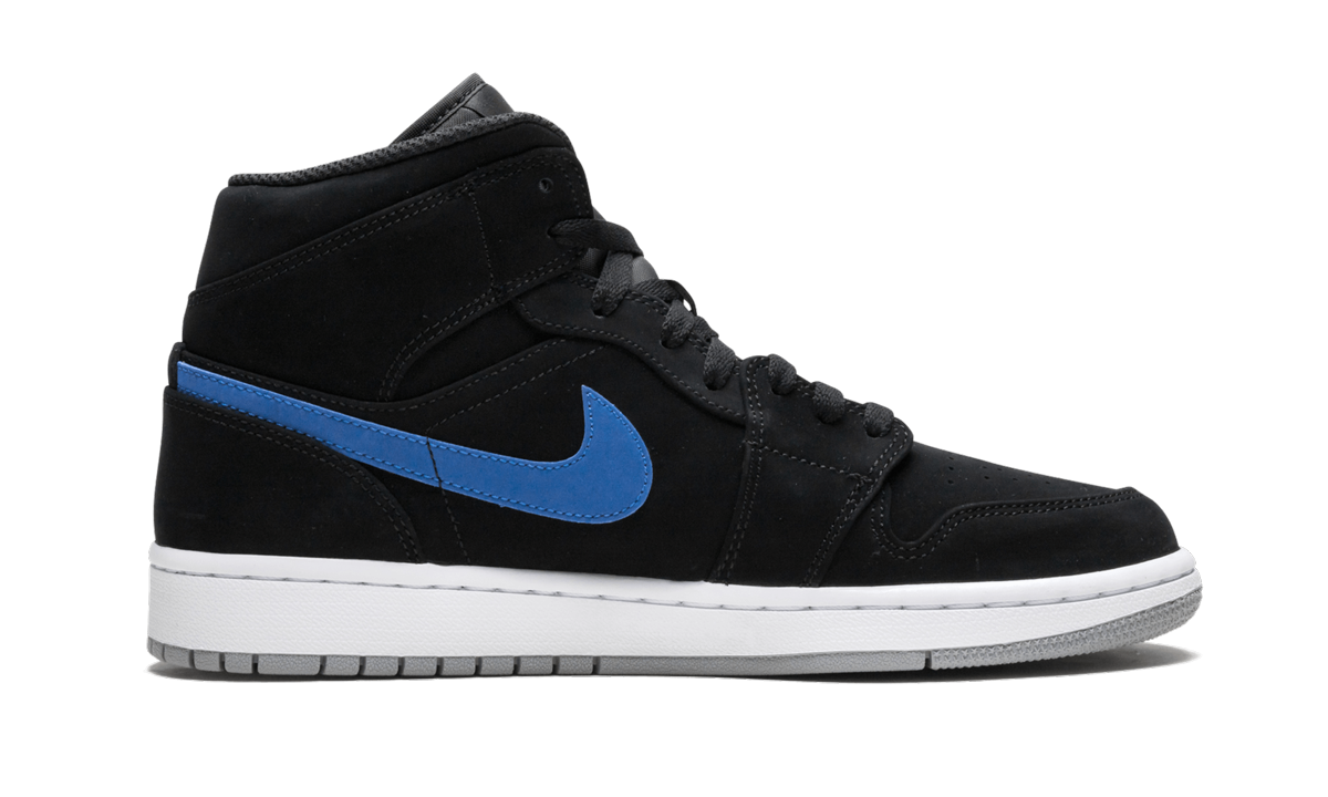 jordan 1 mid multi color swoosh black+554724-065+diagnol right view