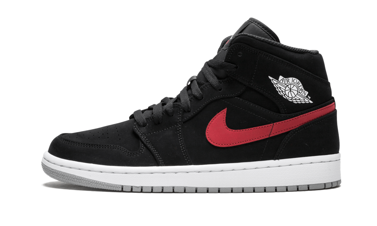 jordan 1 mid multi color swoosh black+554724-065+diagnol right view 1