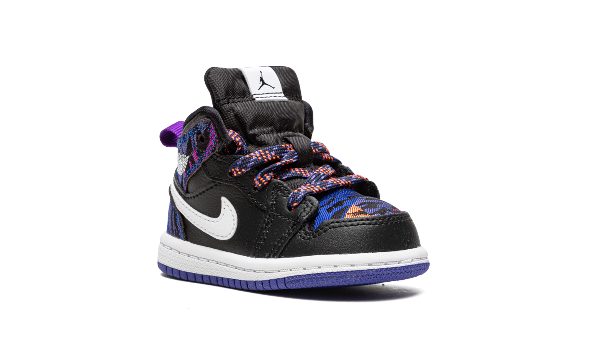 jordan 1 mid multi color tiger stripe td+AV5172-005+diagnol right view