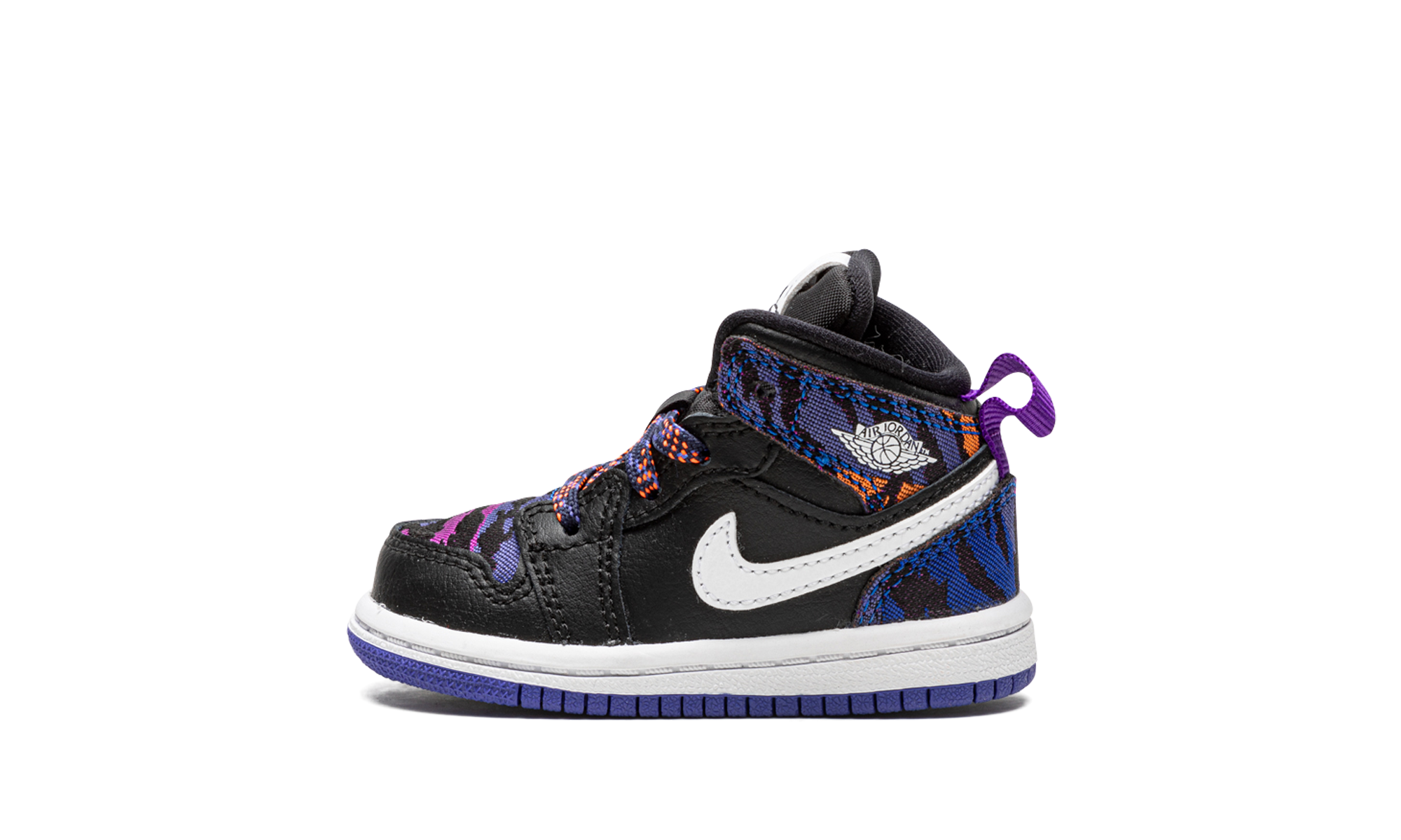 jordan 1 mid multi color tiger stripe td+AV5172-005+diagnol right view 1