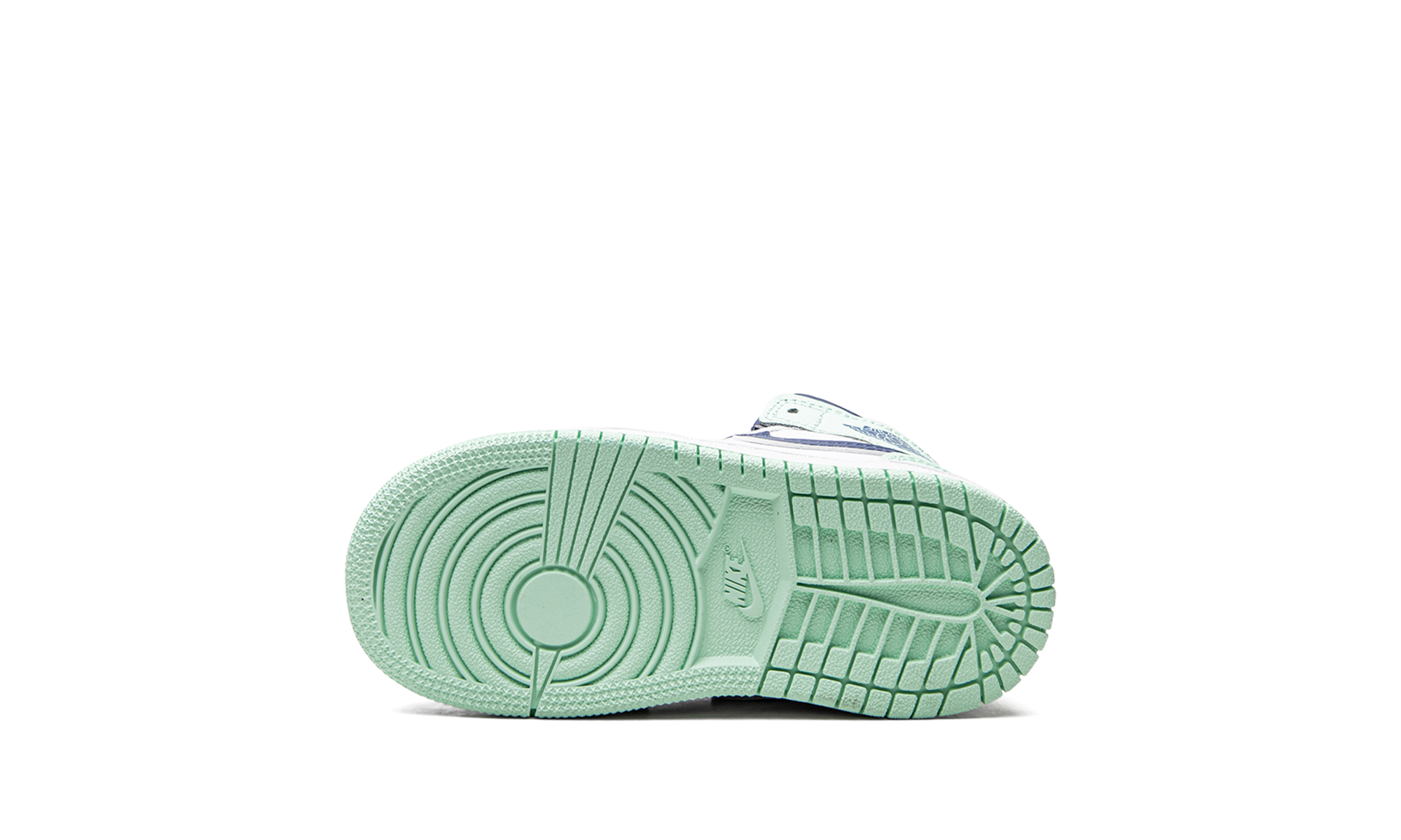 jordan 1 mid mystic navy mint foam td+640735-413+bottom view