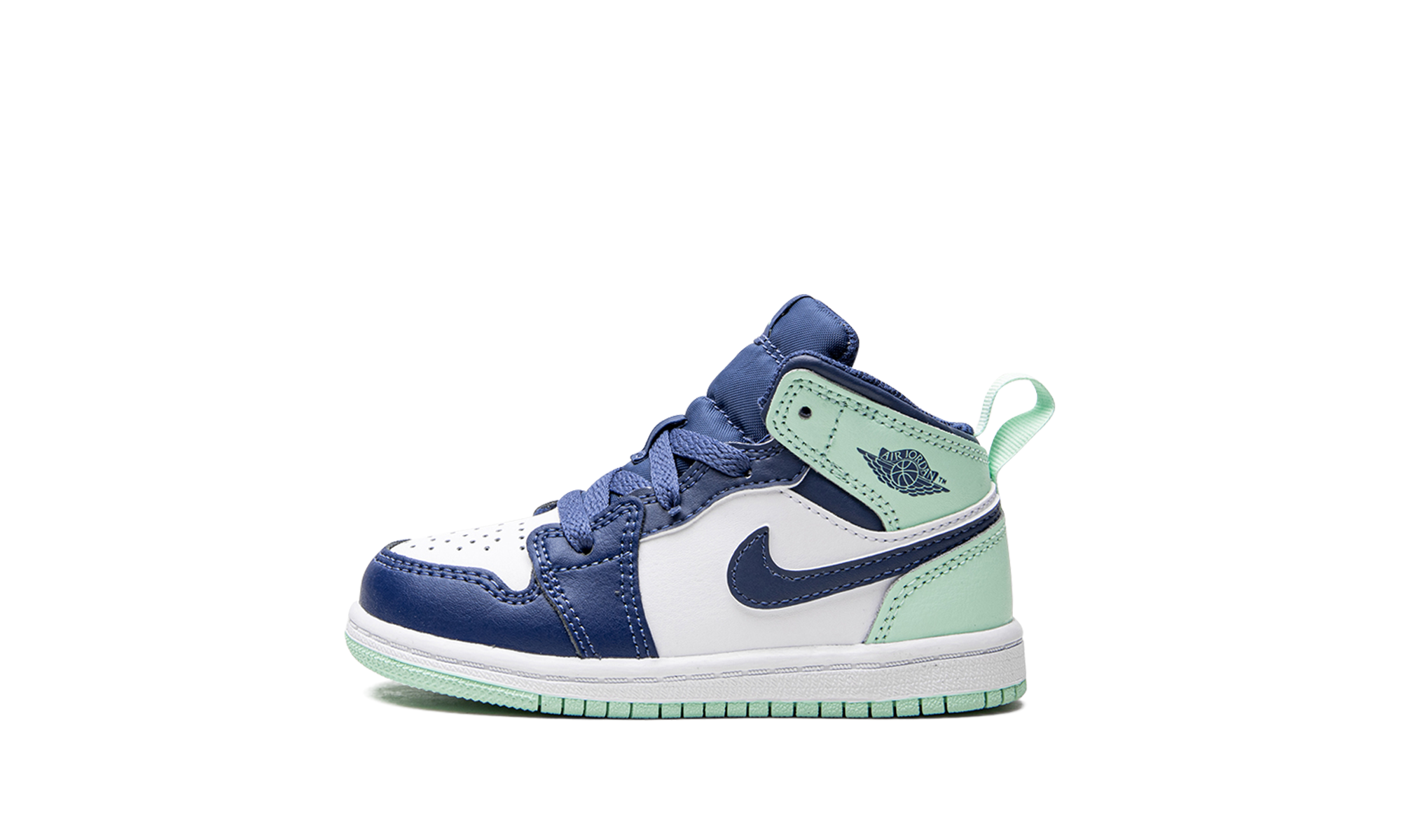 jordan 1 mid mystic navy mint foam td+640735-413+diagnol right view 1