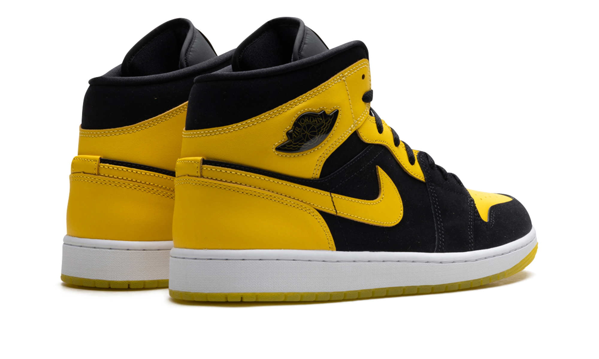 jordan 1 mid new love 2025+HJ6654-071+diagnol right behind view