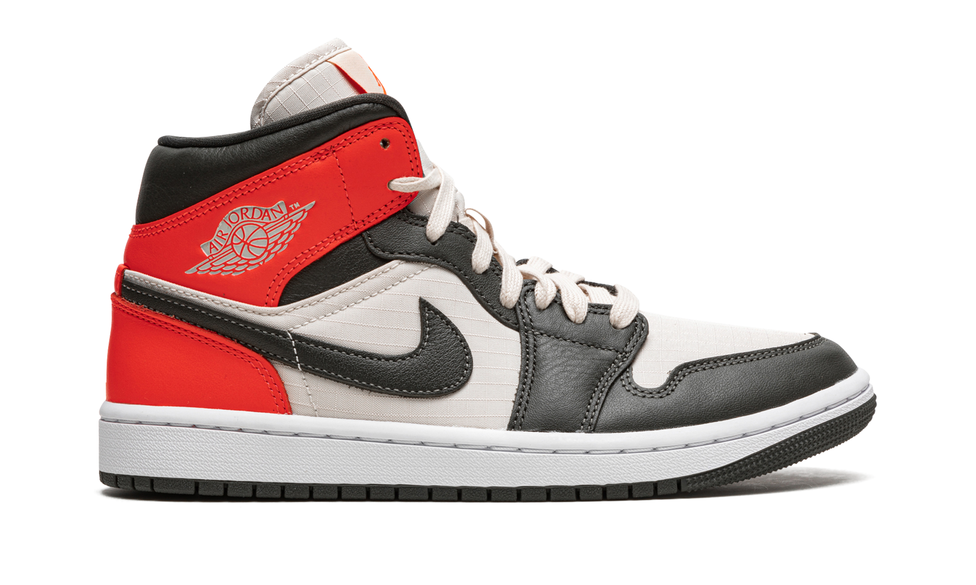 jordan 1 mid newsprint light orewood brown women s+DQ6078-100+right view