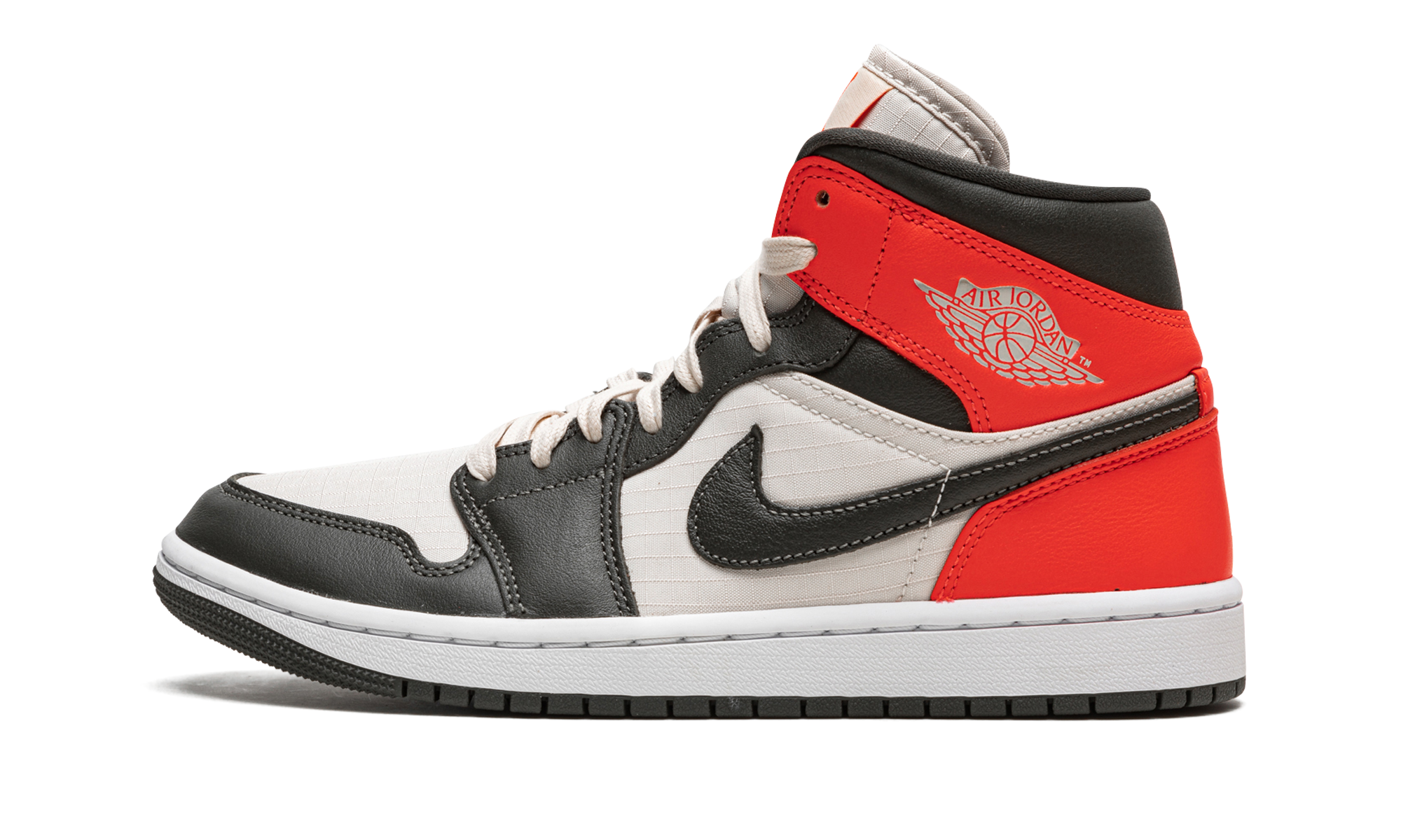jordan 1 mid newsprint light orewood brown women s+DQ6078-100+diagnol right view 1