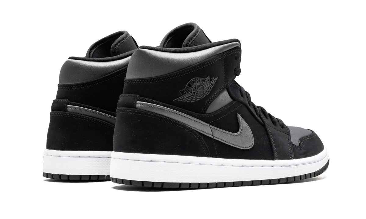 jordan 1 mid nylon black anthracite+852542-012+diagnol right behind view