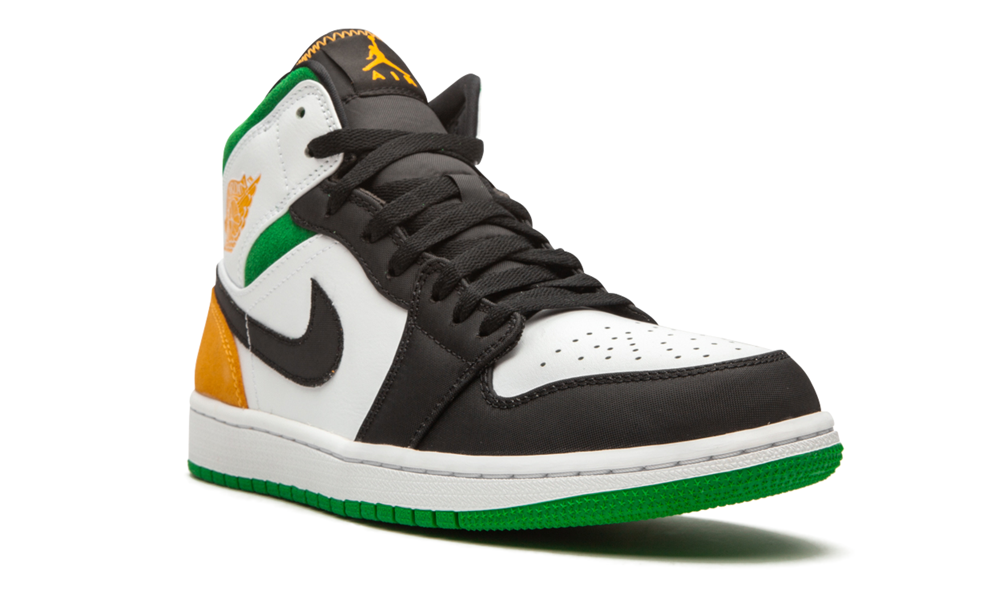 jordan 1 mid oakland+852542-101+diagnol right view