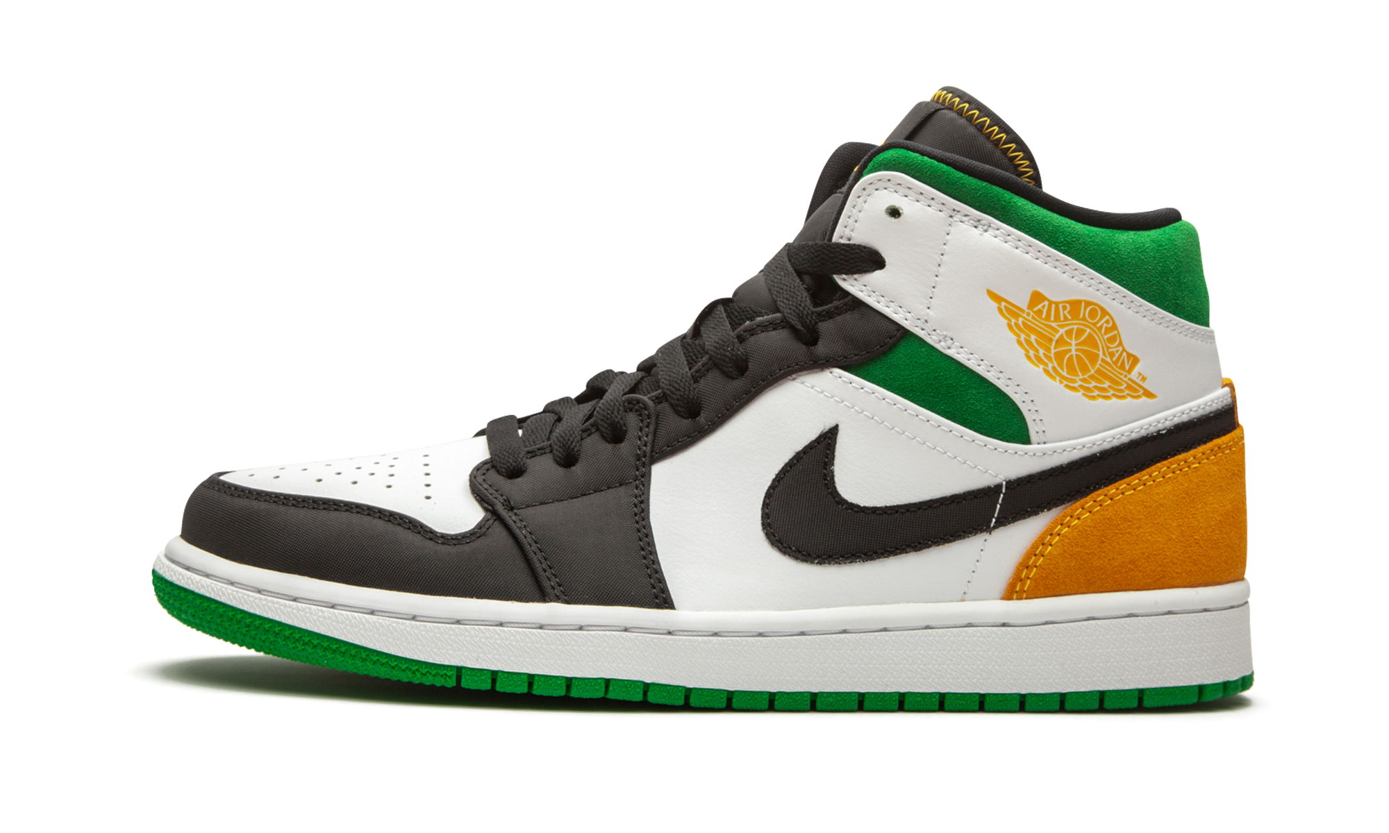 jordan 1 mid oakland+852542-101+diagnol right view 1