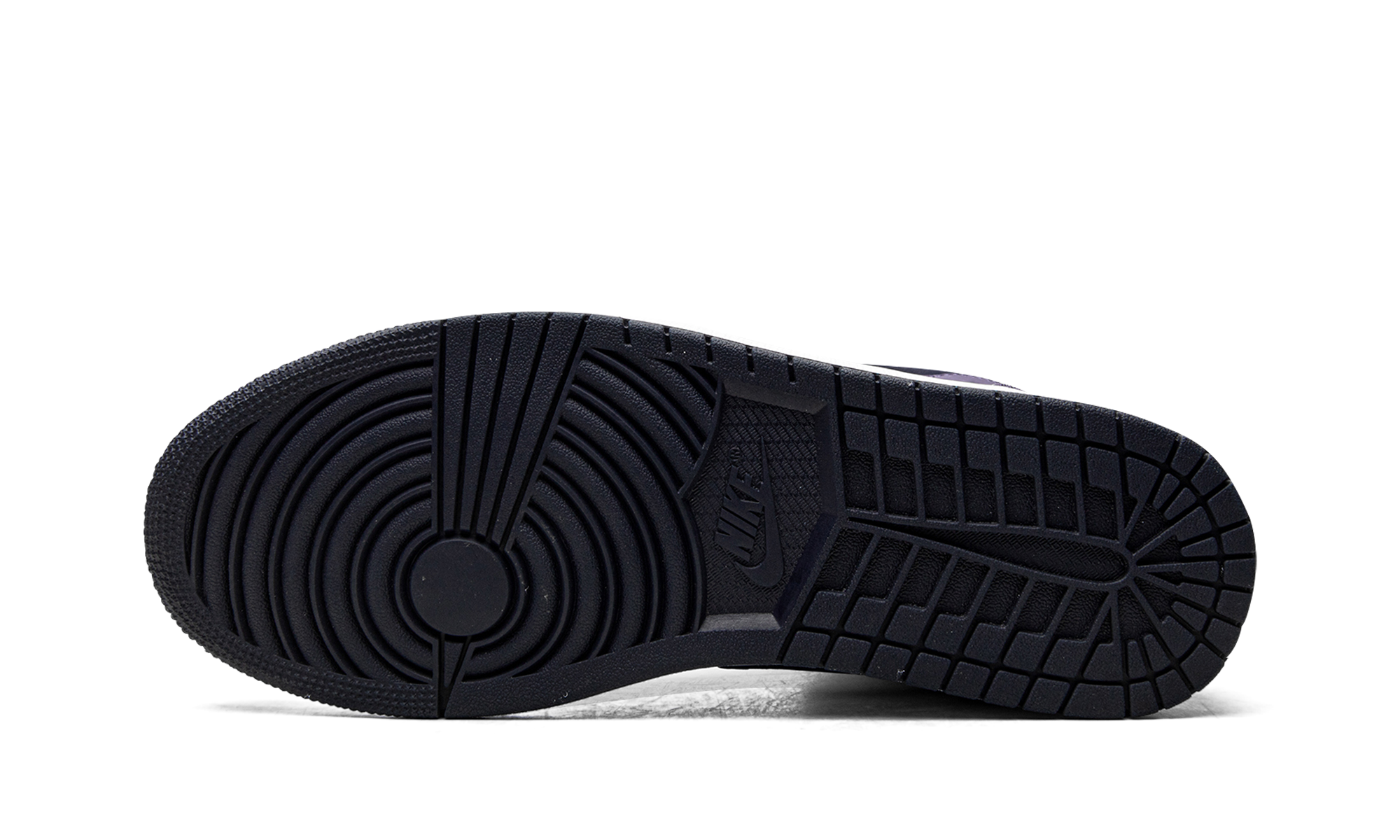 jordan 1 mid obsidian sanded purple+554724-445+bottom view