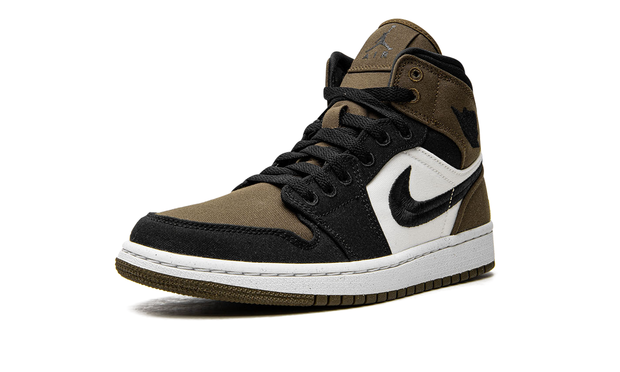 jordan 1 mid olive toe women s+DV0427-301+left diagnol single view