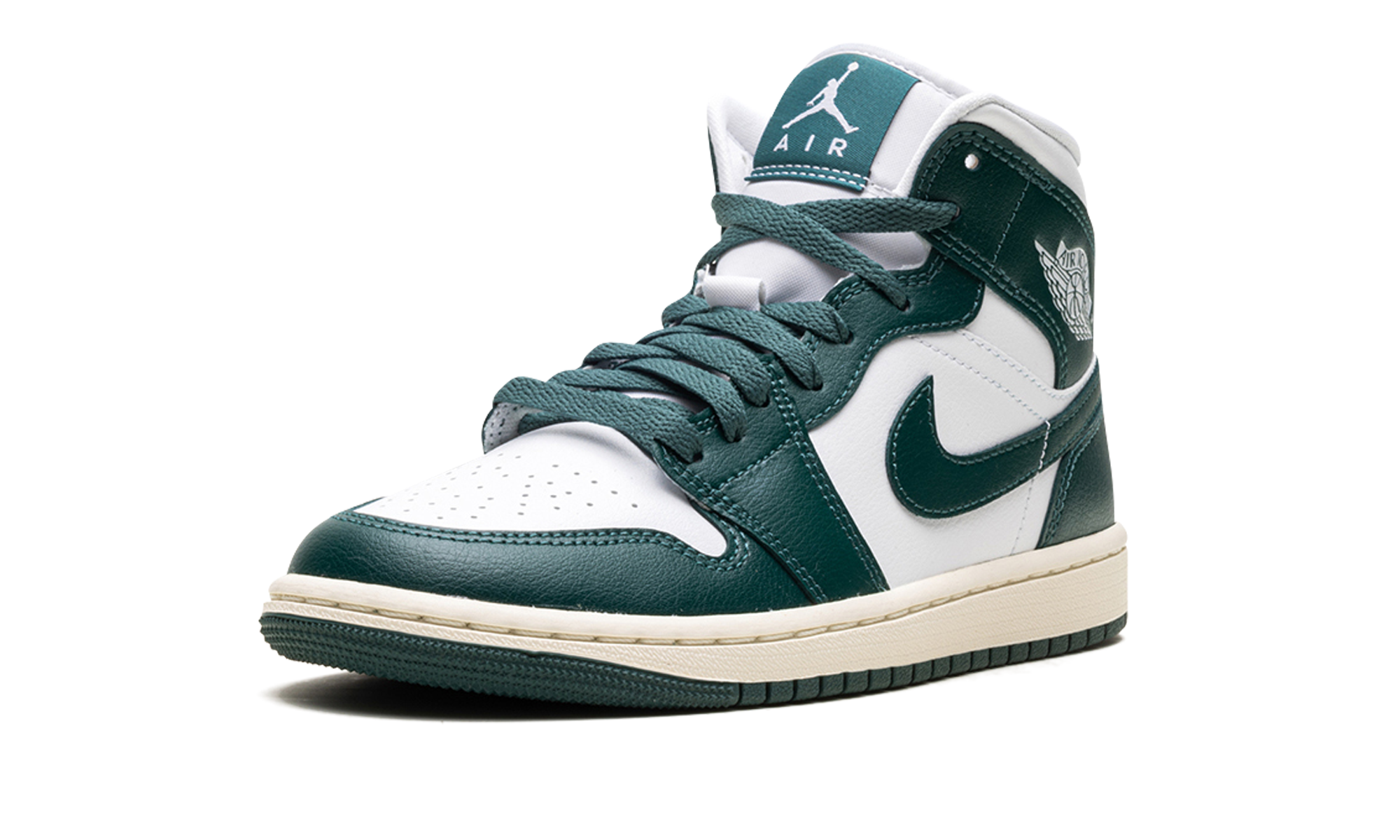 jordan 1 mid oxidised green women s+BQ6472-133+left diagnol single view