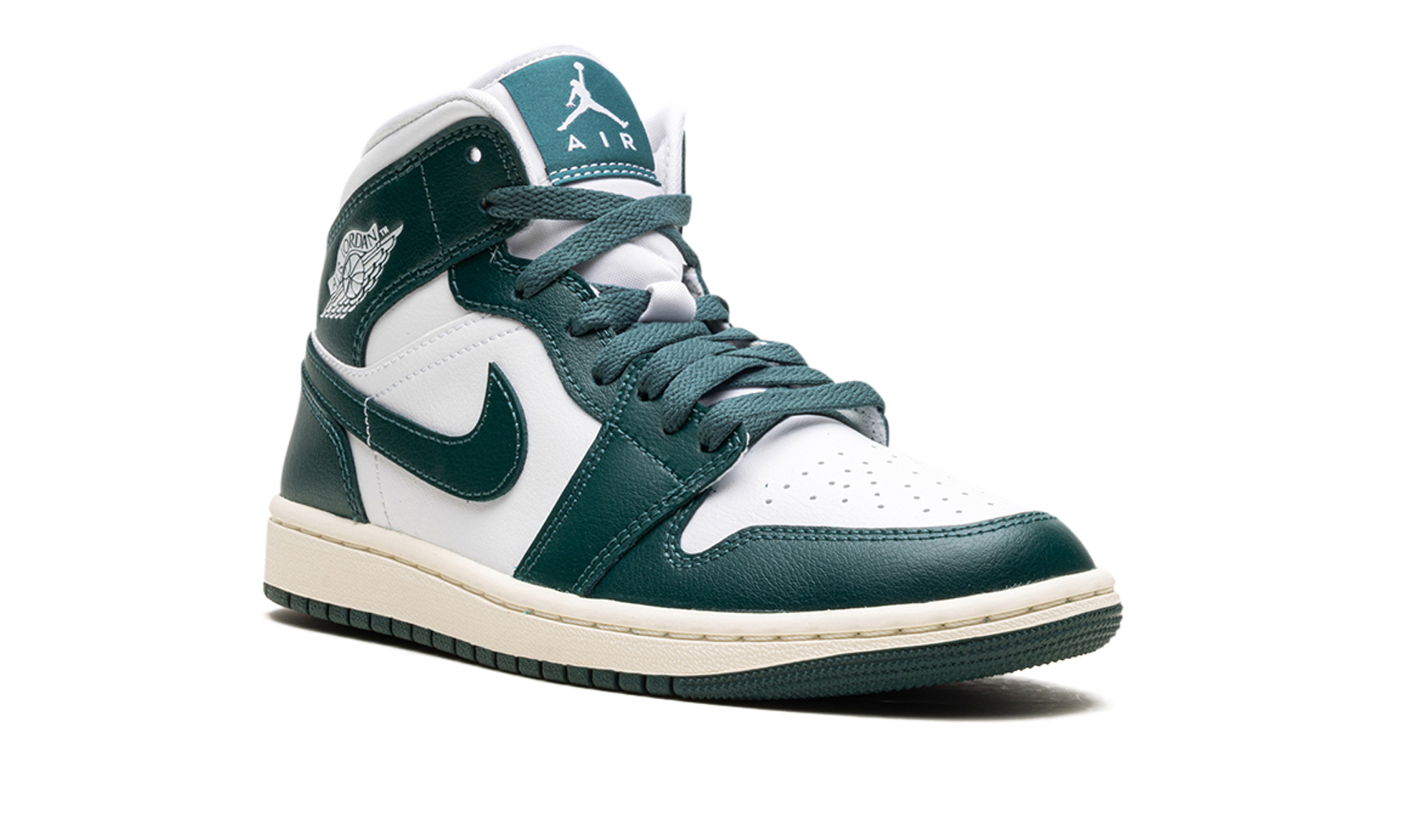 jordan 1 mid oxidised green women s+BQ6472-133+diagnol right view
