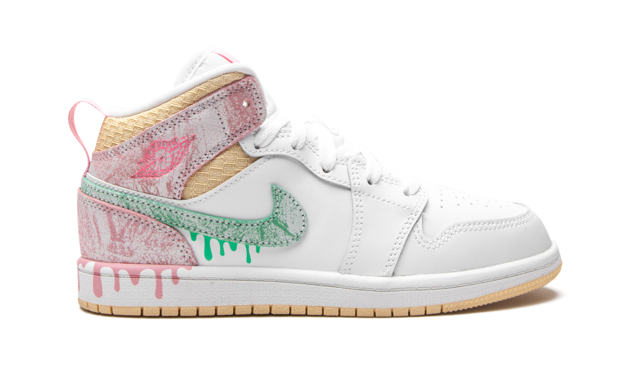 jordan 1 mid paint drip ps+DD1667-100+right view