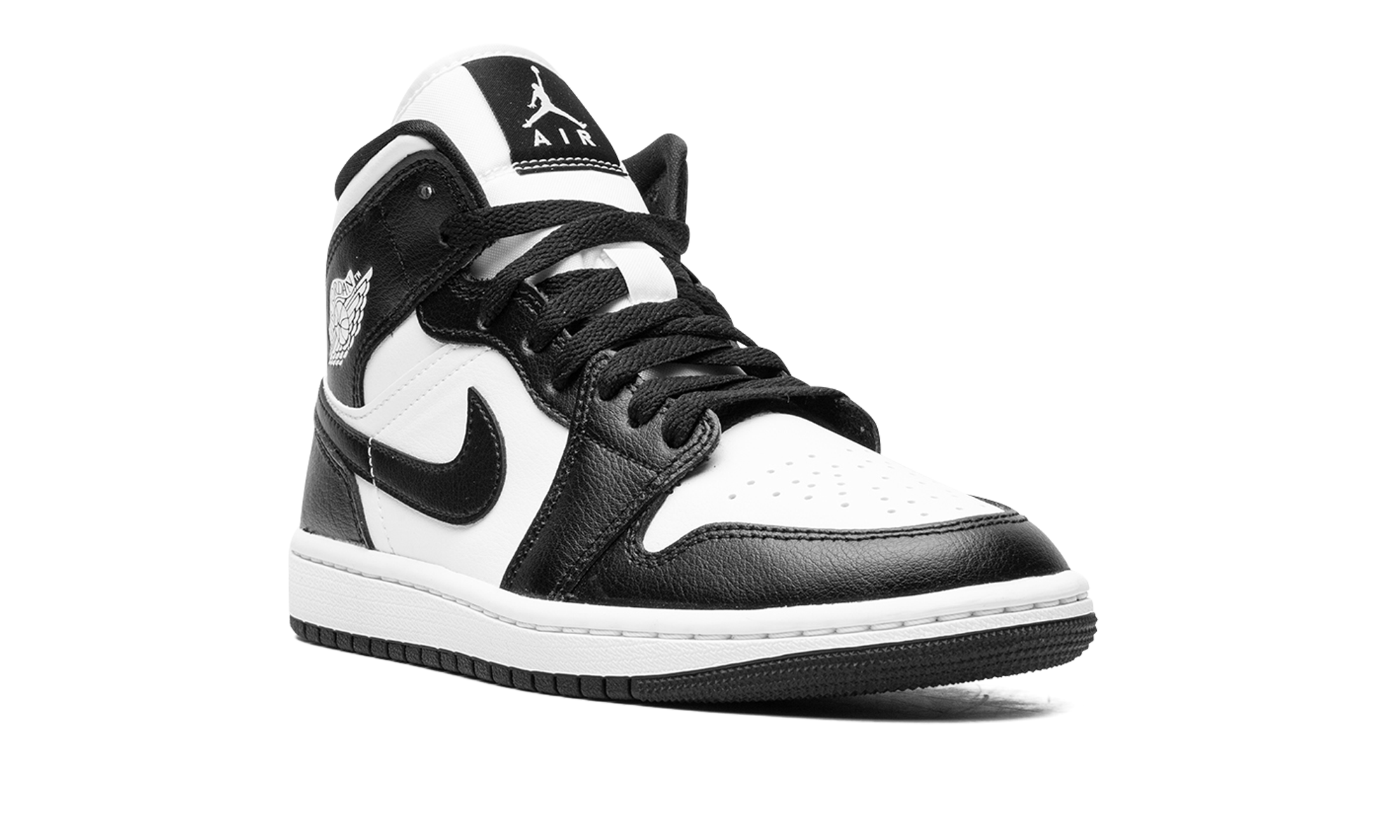 jordan 1 mid panda women s+DV0991-101+diagnol right view