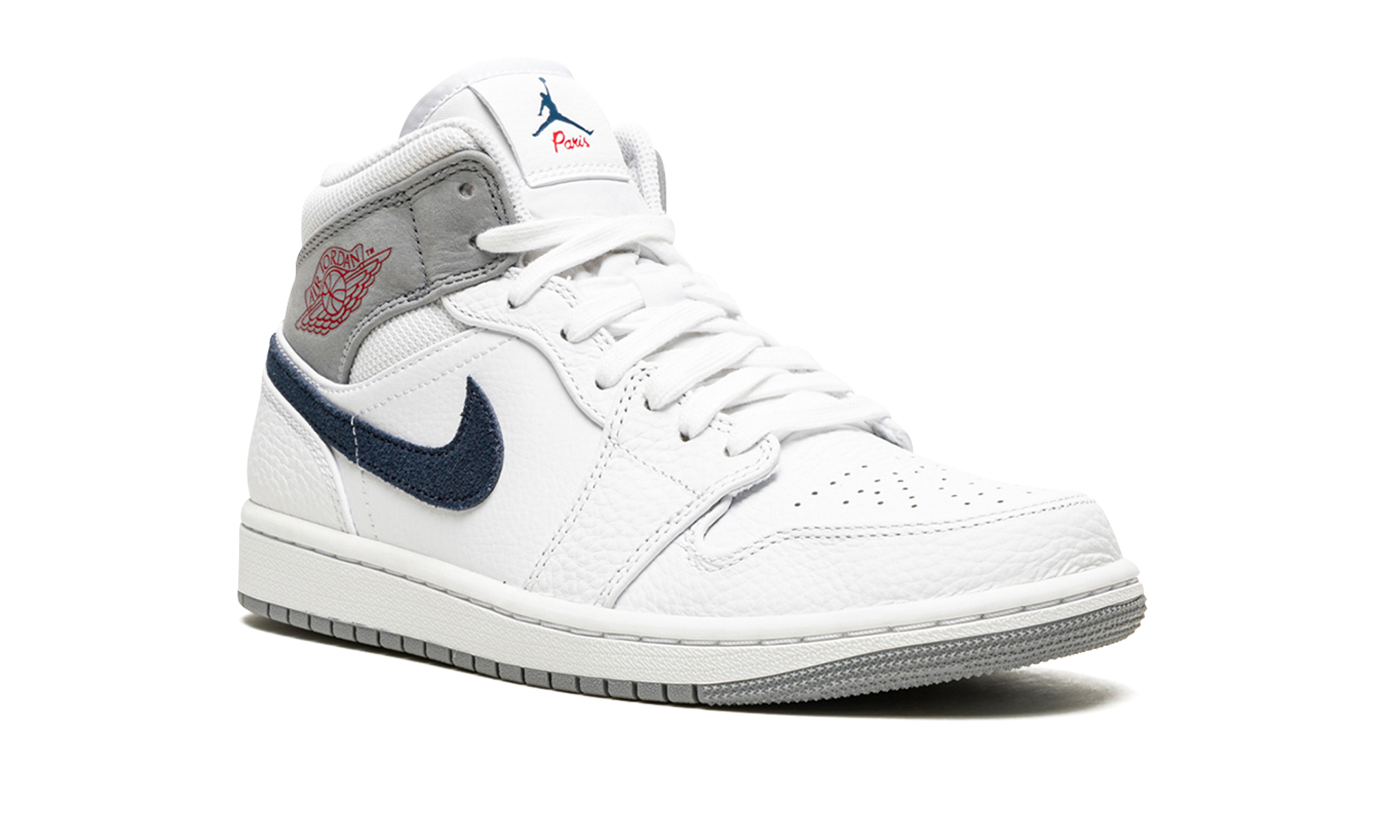 jordan 1 mid paris white+DR8038-100+diagnol right view