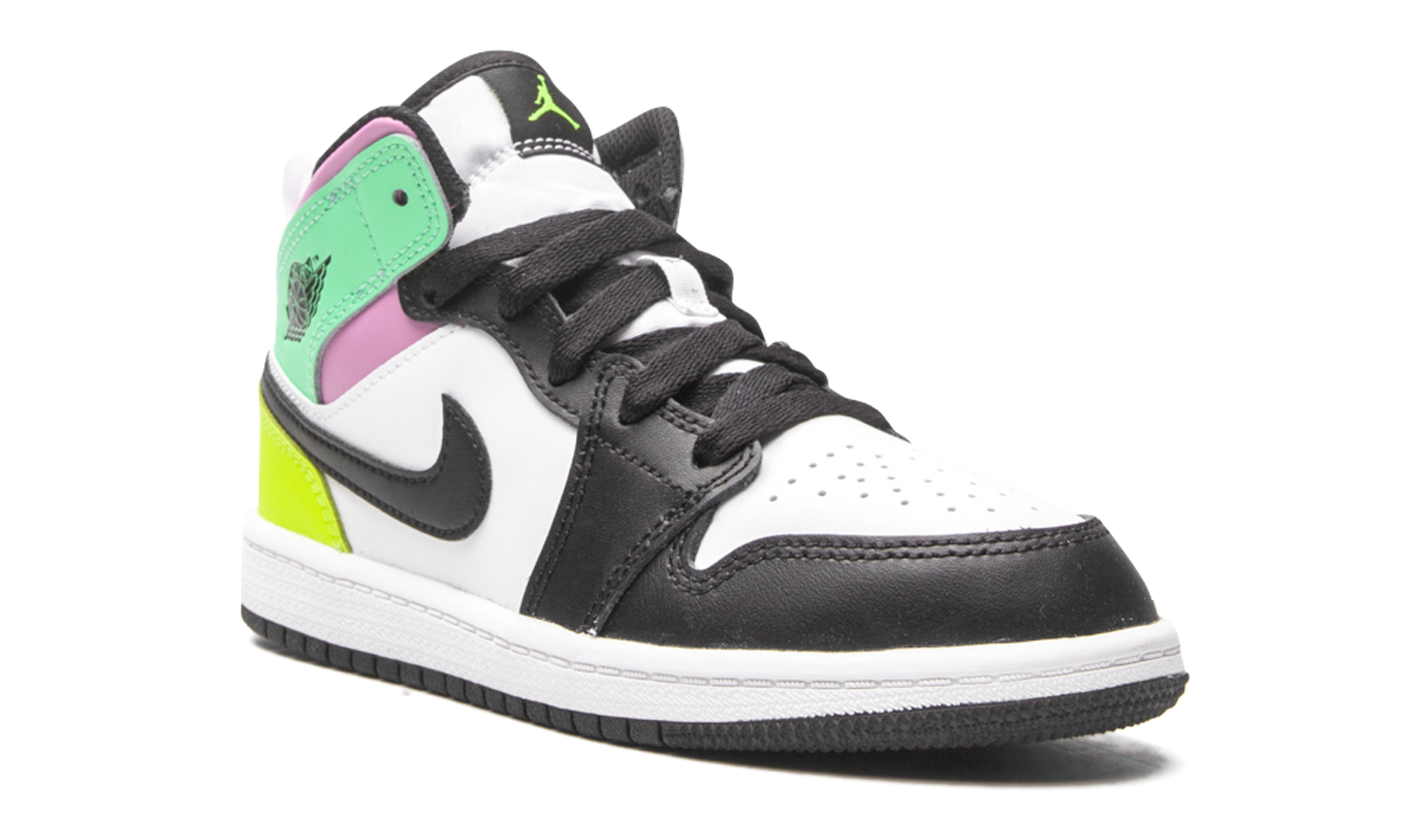 jordan 1 mid pastel black toe ps+640734-175+diagnol right view 3