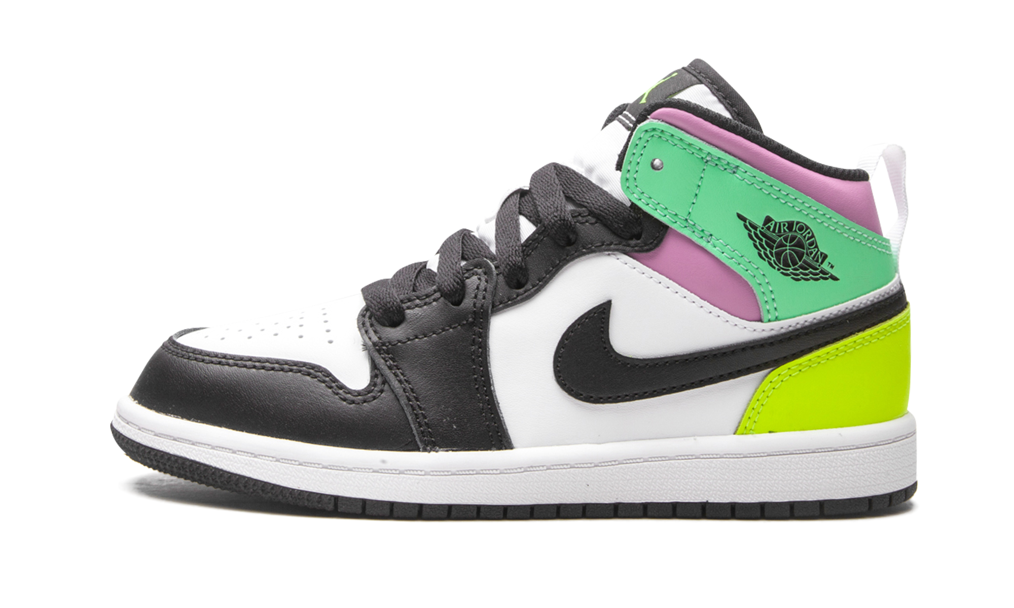 jordan 1 mid pastel black toe ps+640734-175+diagnol right view 4
