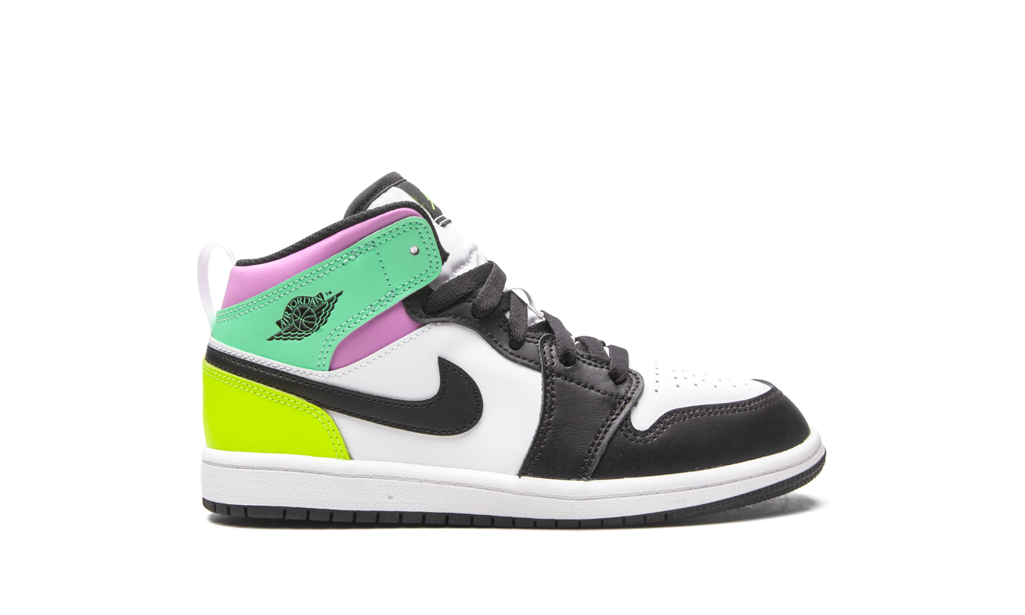 jordan 1 mid pastel black toe ps+640734-175+diagnol right view