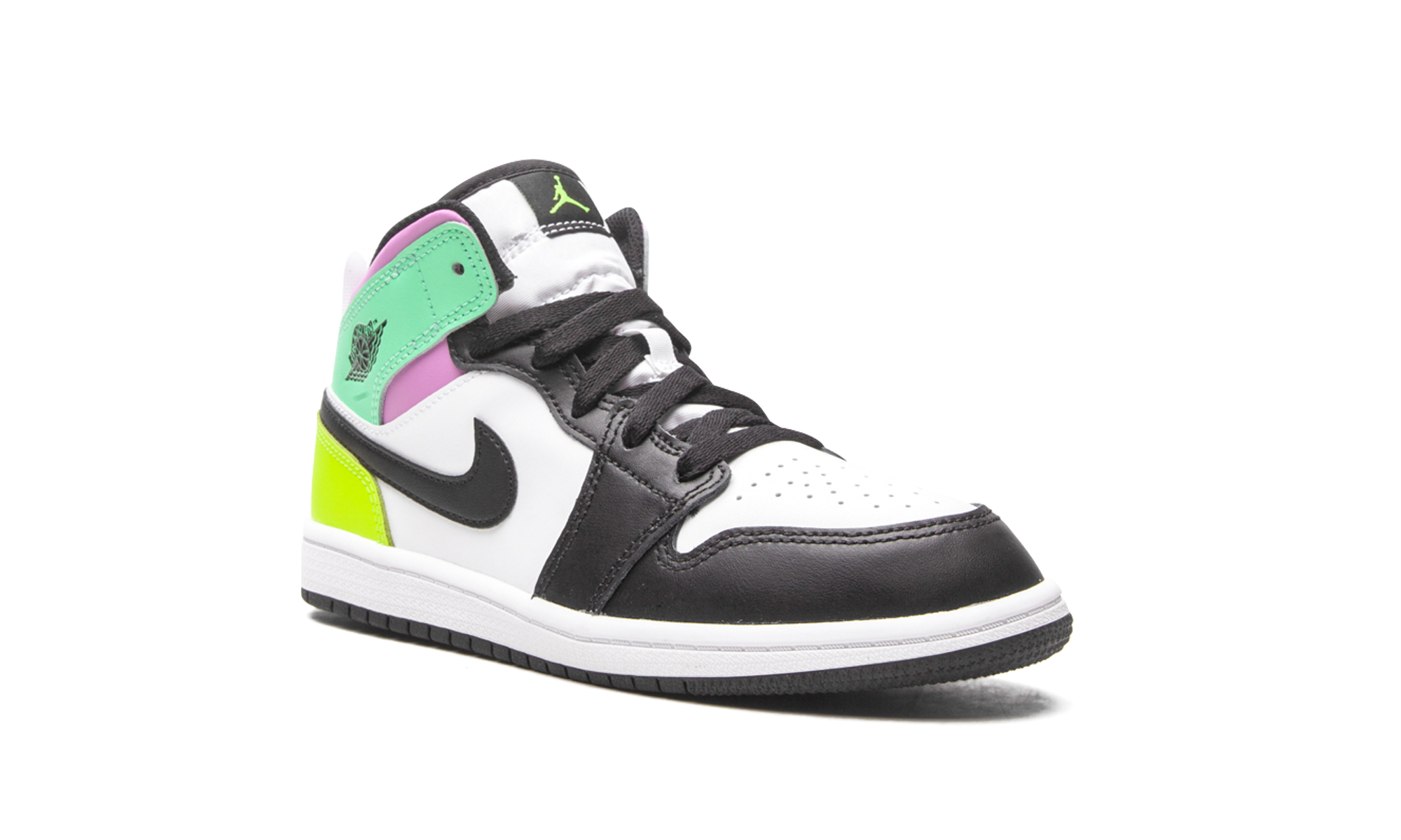 jordan 1 mid pastel black toe ps+640734-175+diagnol right view 2