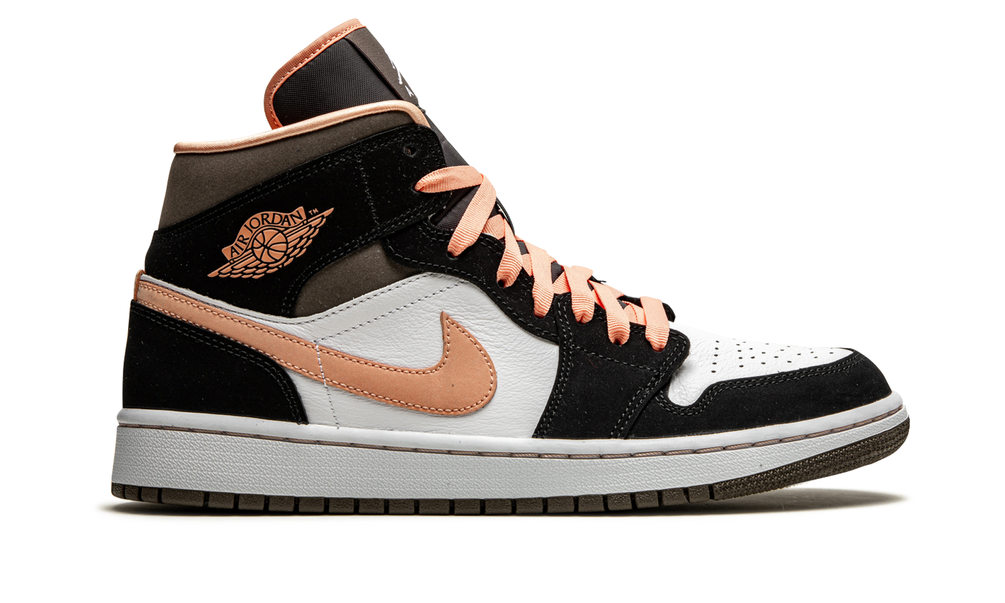 jordan 1 mid peach mocha women s+DH0210-100+right view