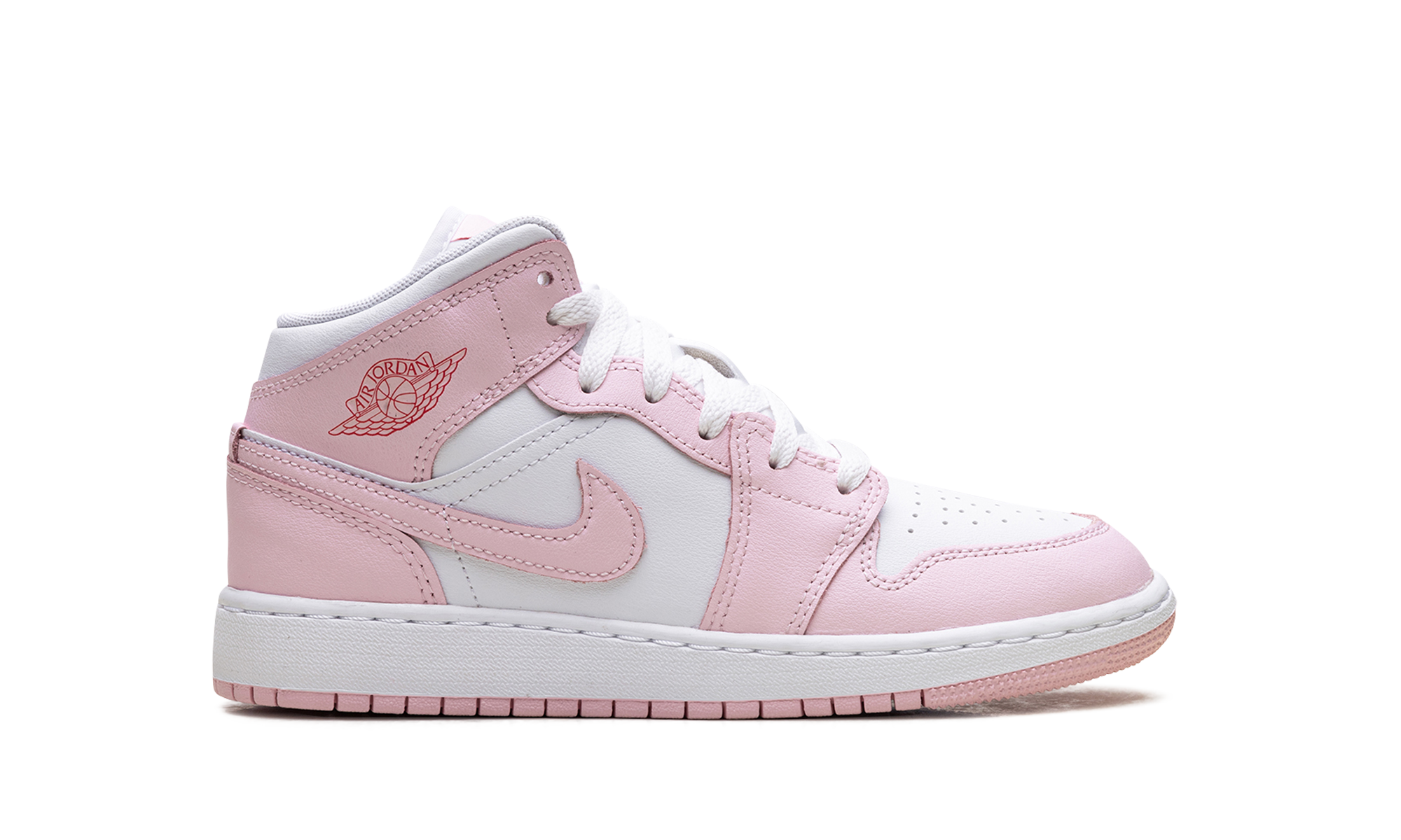 jordan 1 mid pink foam fire red gs+DQ8423-608+right view