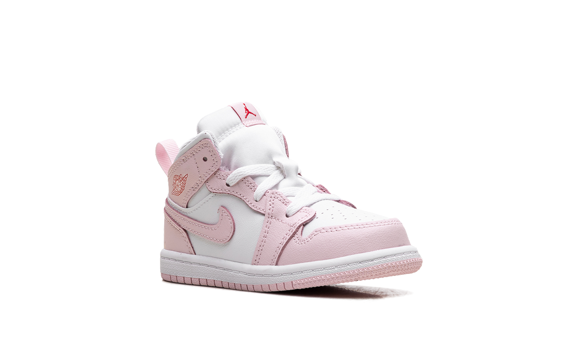 jordan 1 mid pink foam fire red td+DQ8425-608+diagnol right view